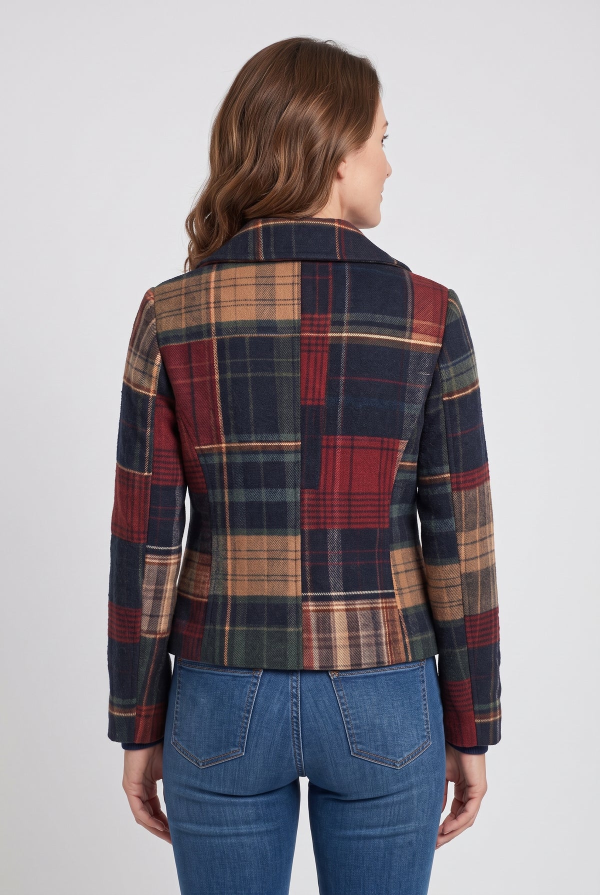 Women's Jacket | Checked Patchwork - 2