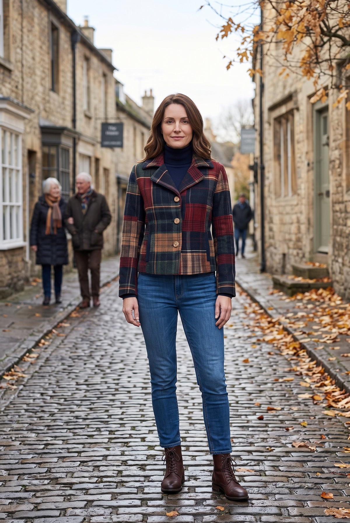 Women's Jacket | Checked Patchwork - 4