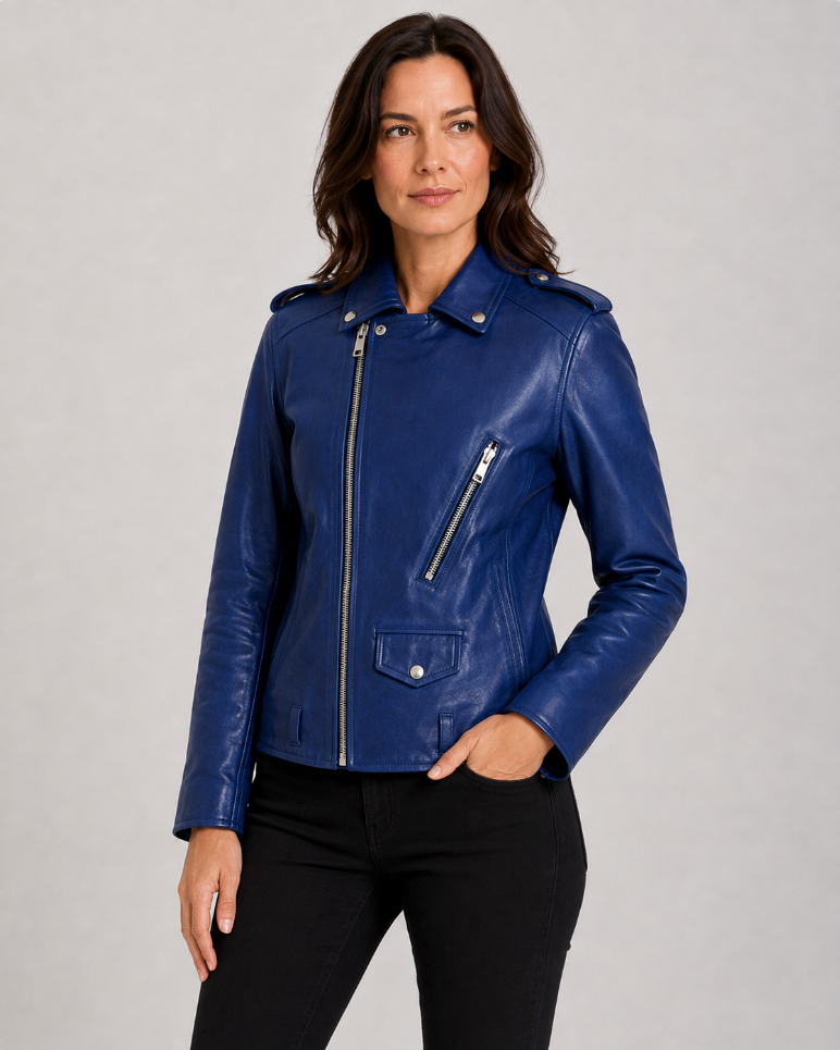 Women's Jacket | Fitted Leather-Look - 4