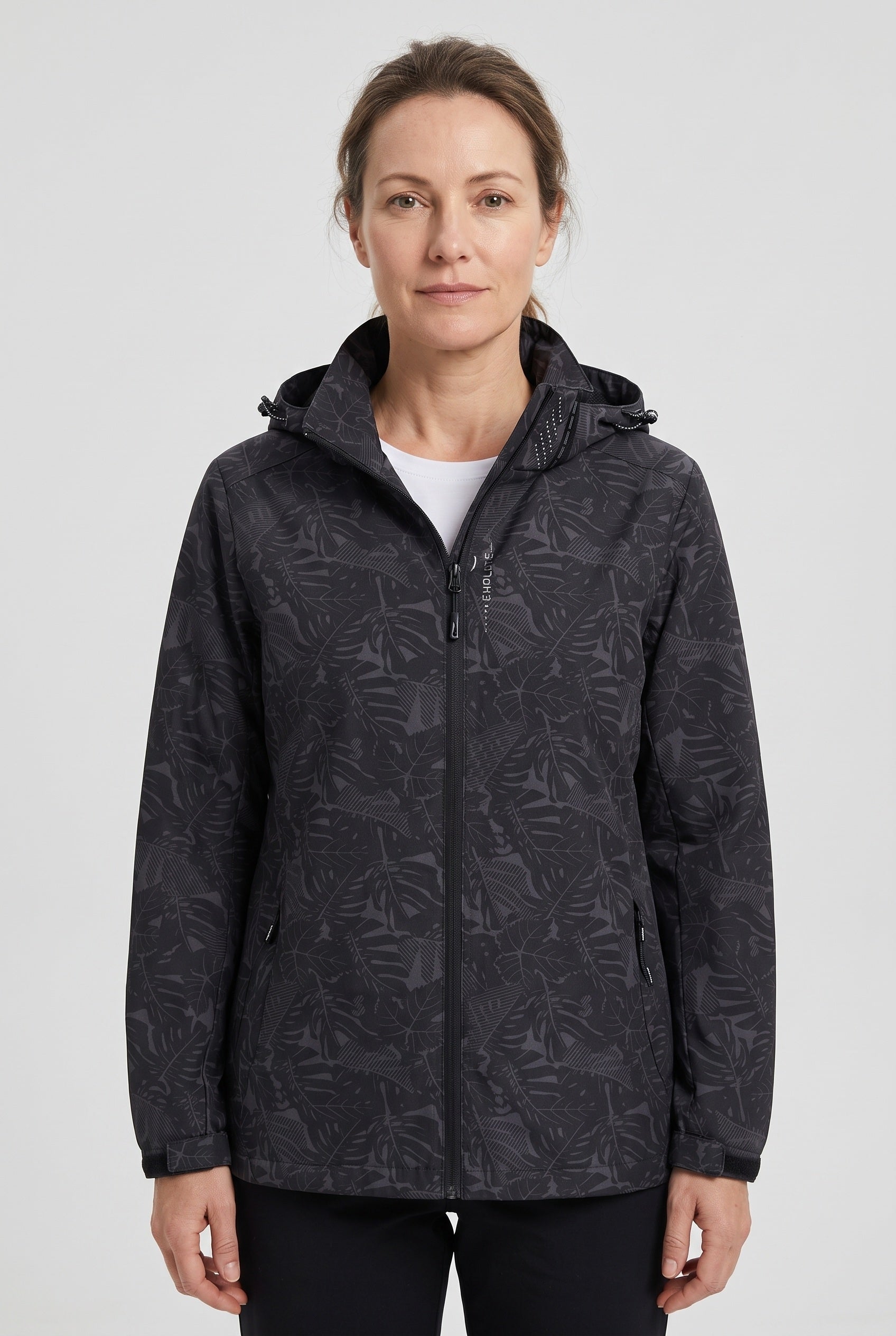 Women's Jacket | Hooded Waterproof Shell - Black