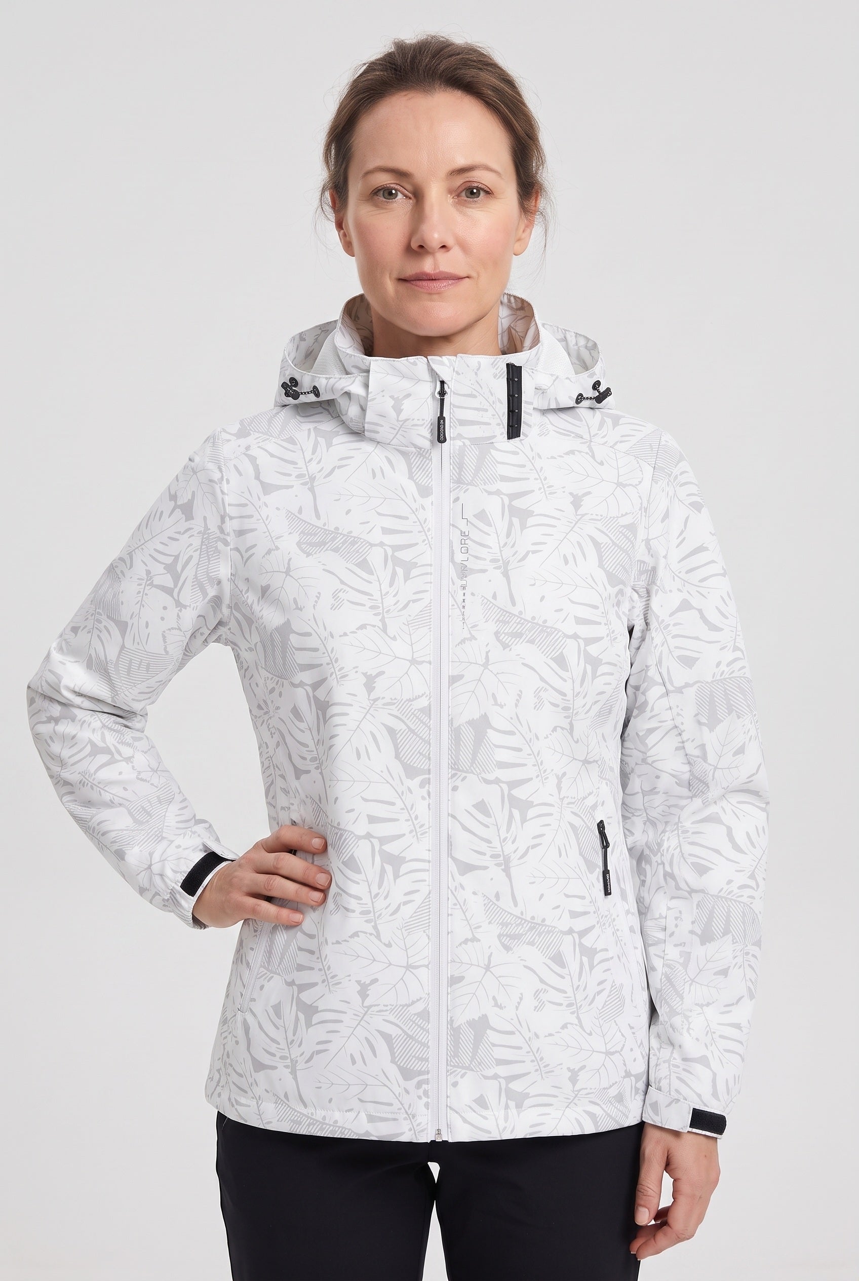 Women's Jacket | Hooded Waterproof Shell - White