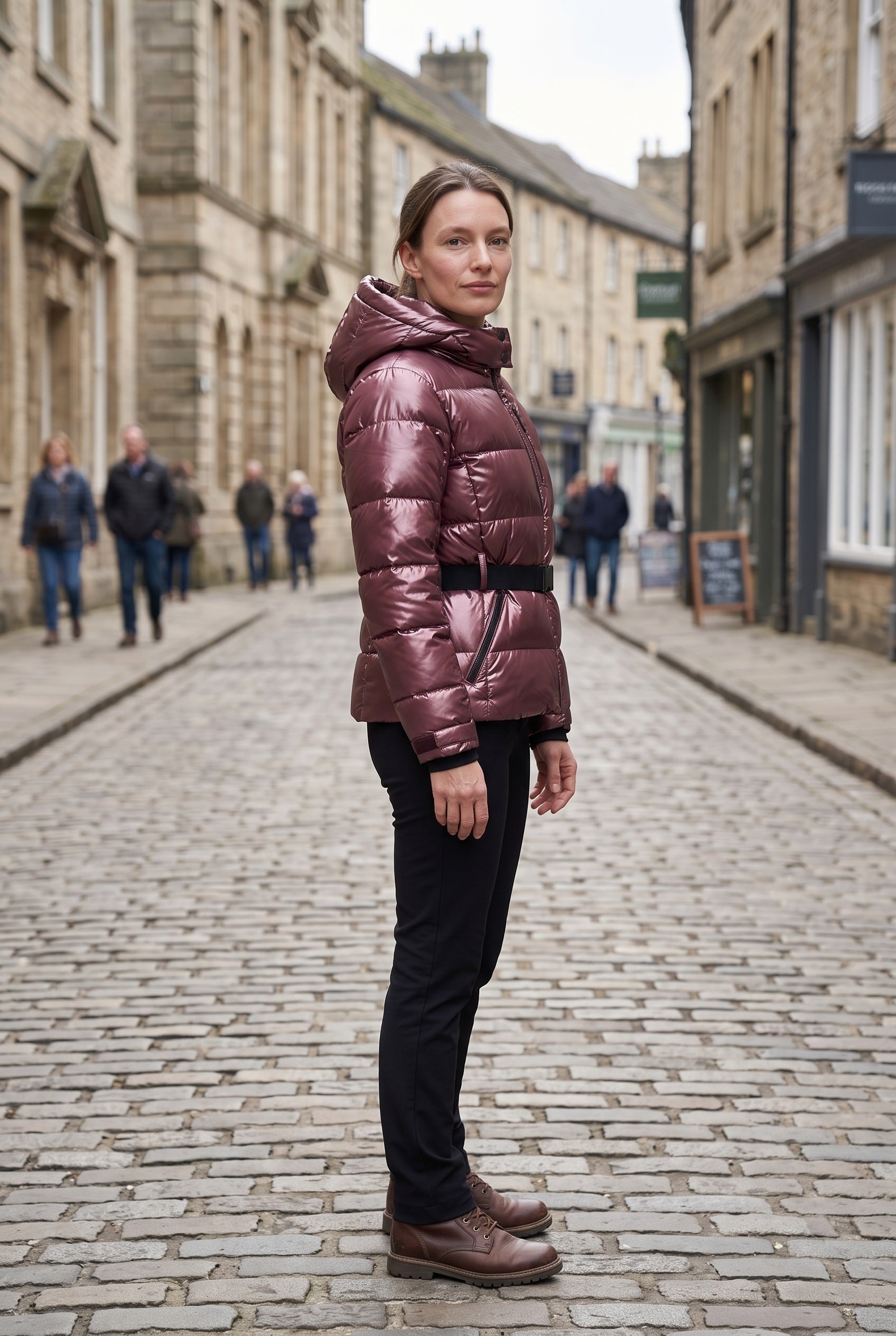 Women's Jacket | Ski Hooded Fitted - Red lifestyle