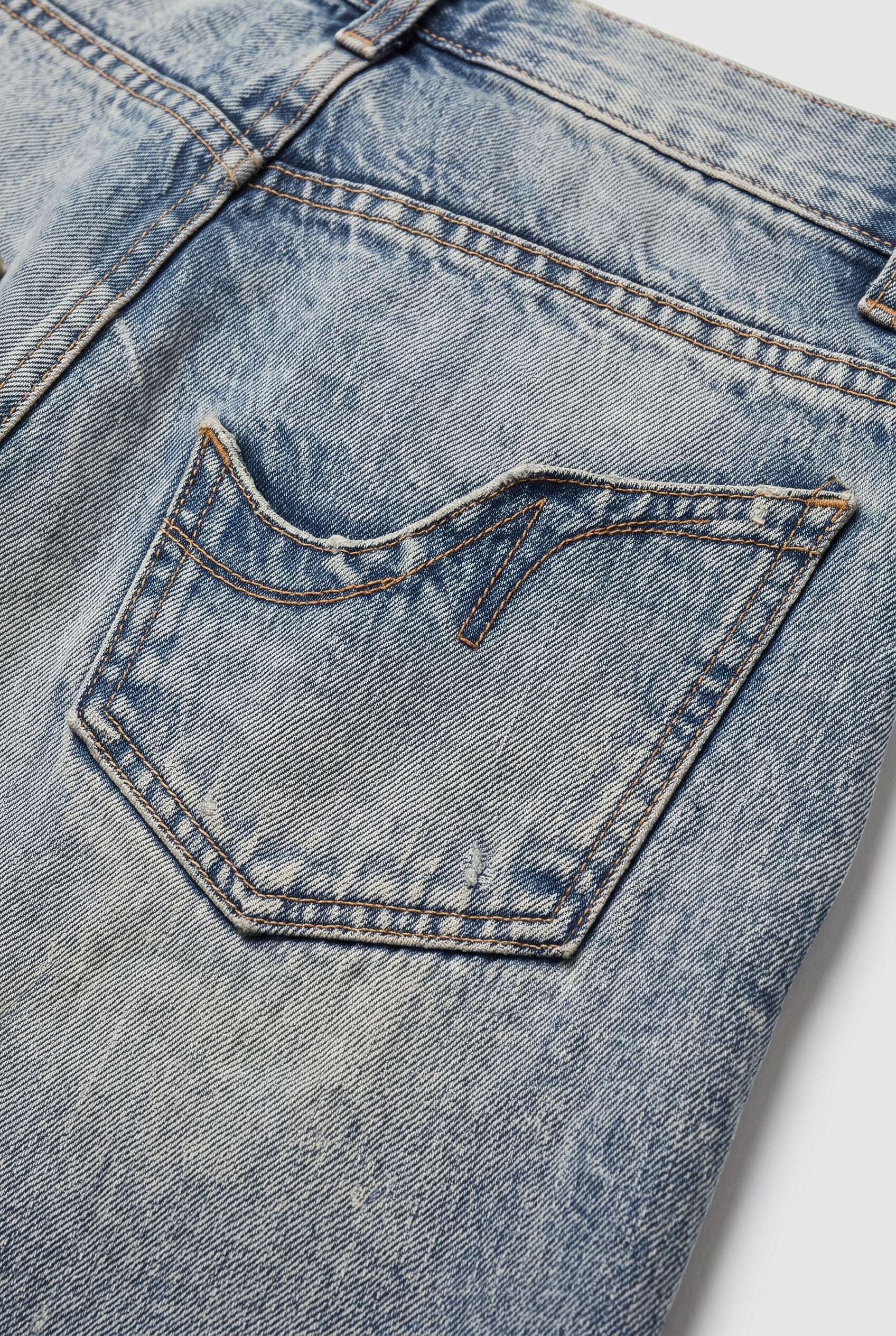 Women's Jeans | Baggy Wide Leg Washed - Blue detail