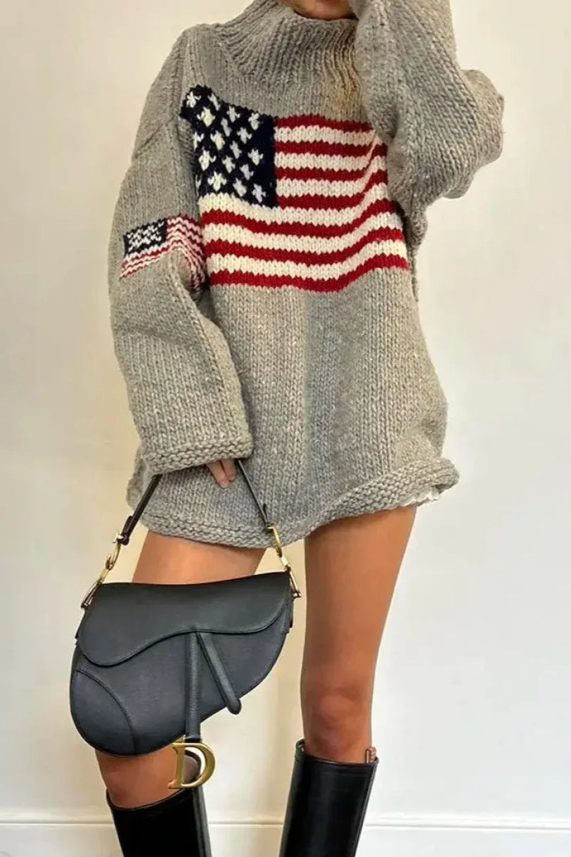 Women's Jumper | Chunky High Neck Knit - 7