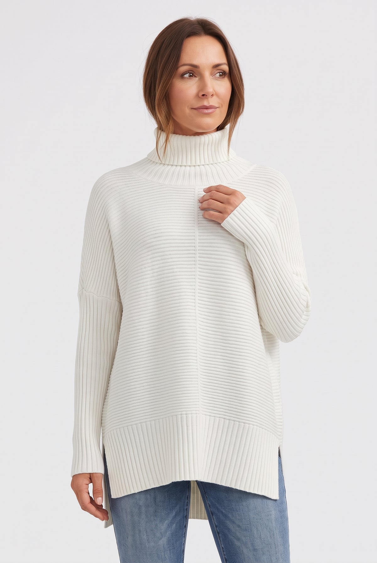 Women's Jumper | Ribbed Roll Neck - 12