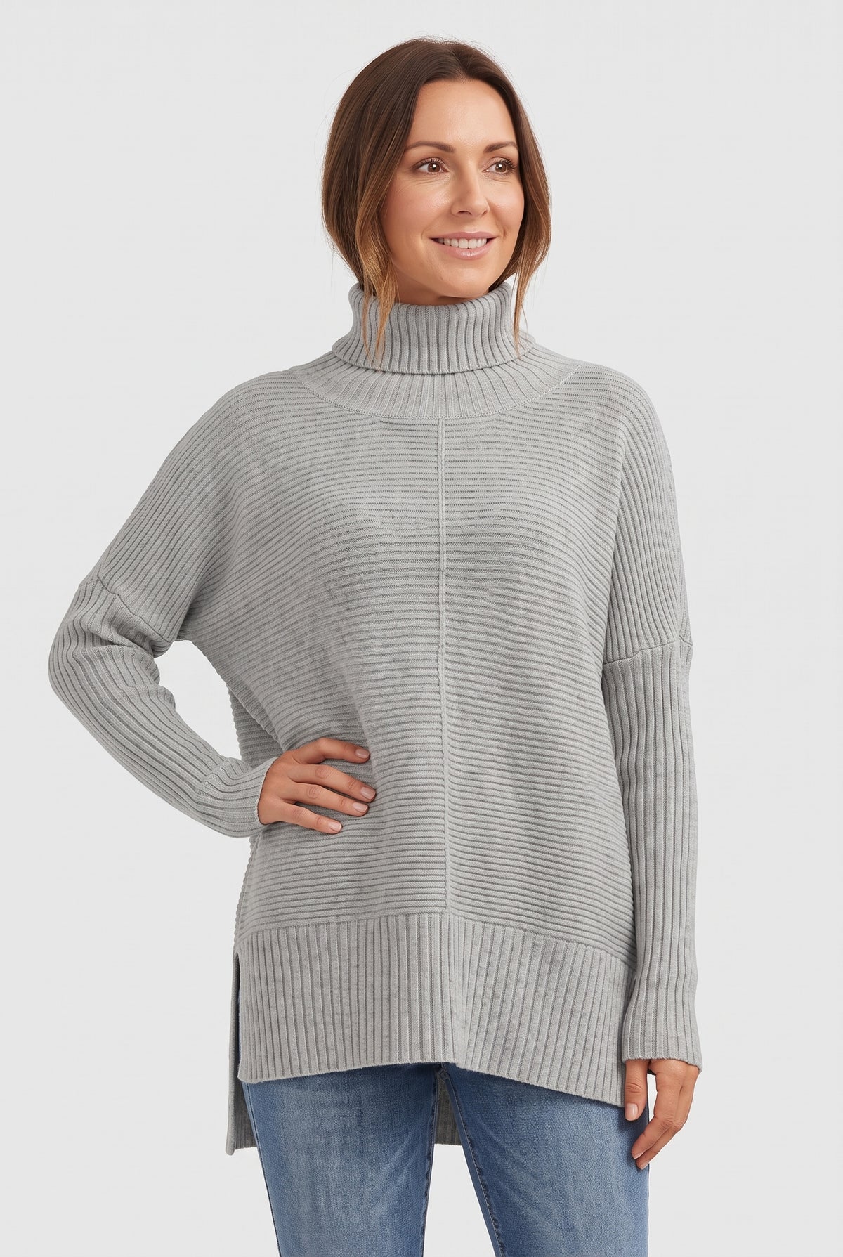 Women's Jumper | Ribbed Roll Neck - 7