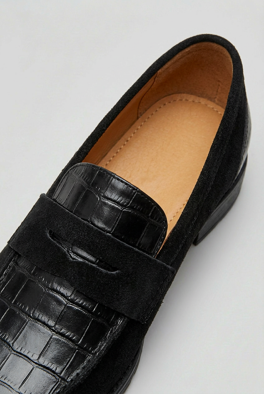 Women’s Loafers | Croc-Embossed Slip-On - 4