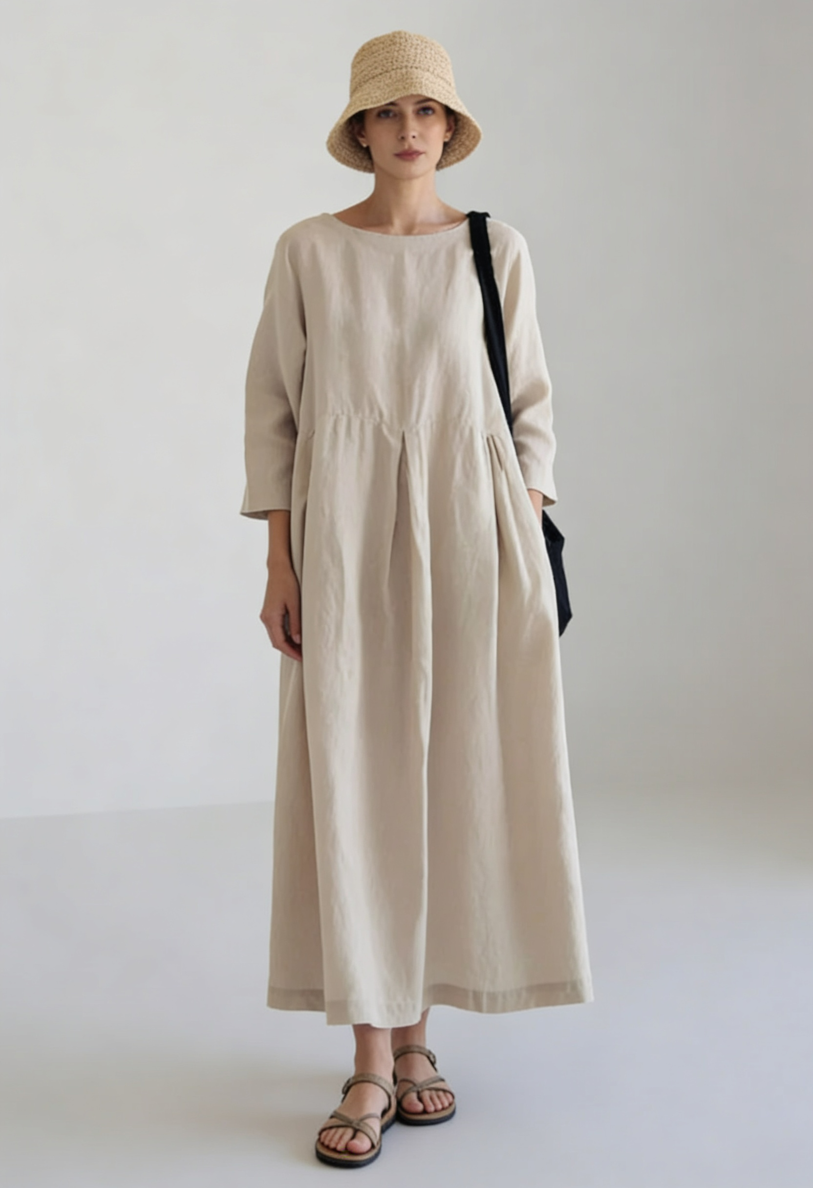 Women's Long Sleeves Summer Dress | Maxi - 1