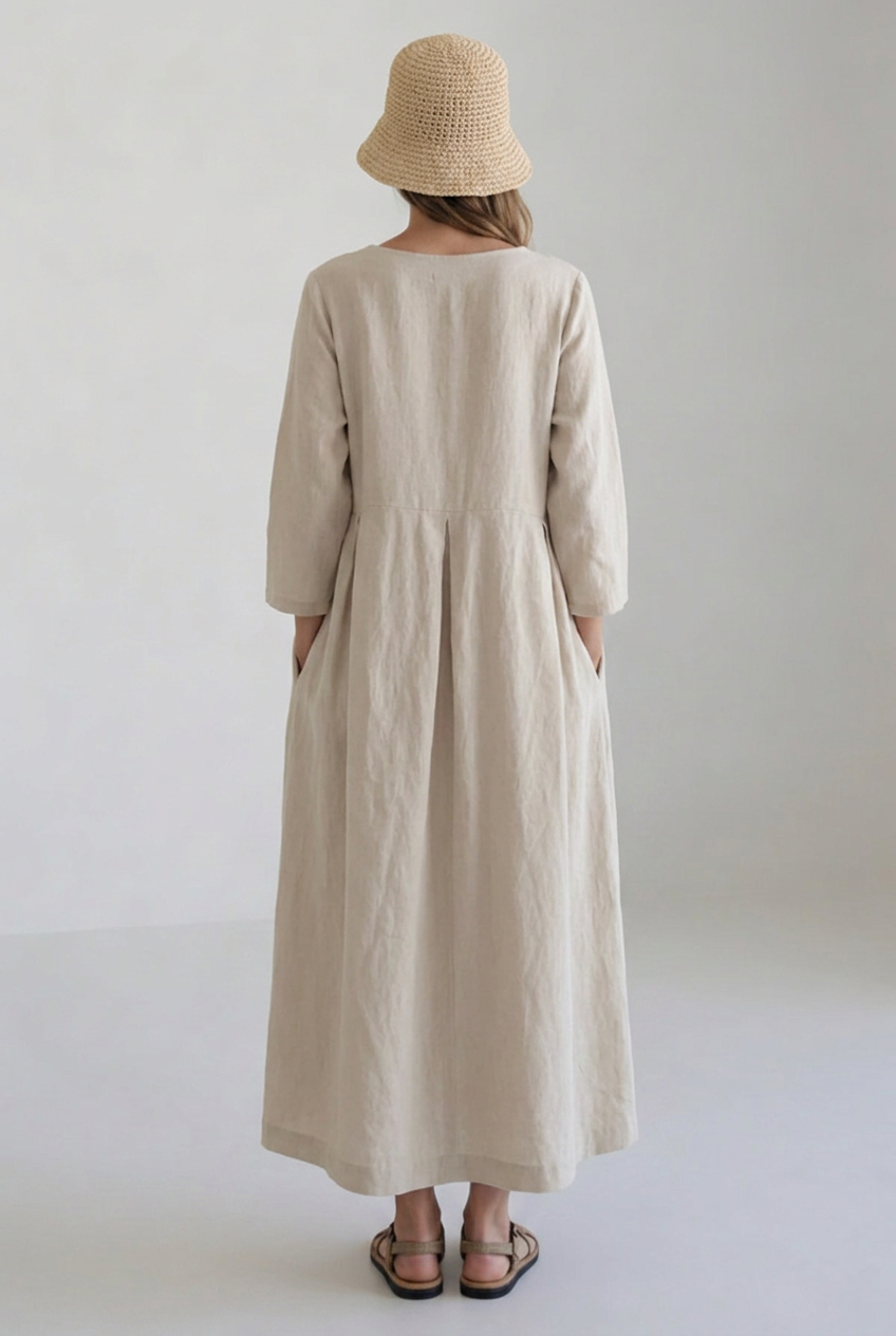 Women's Long Sleeves Summer Dress | Maxi - 2