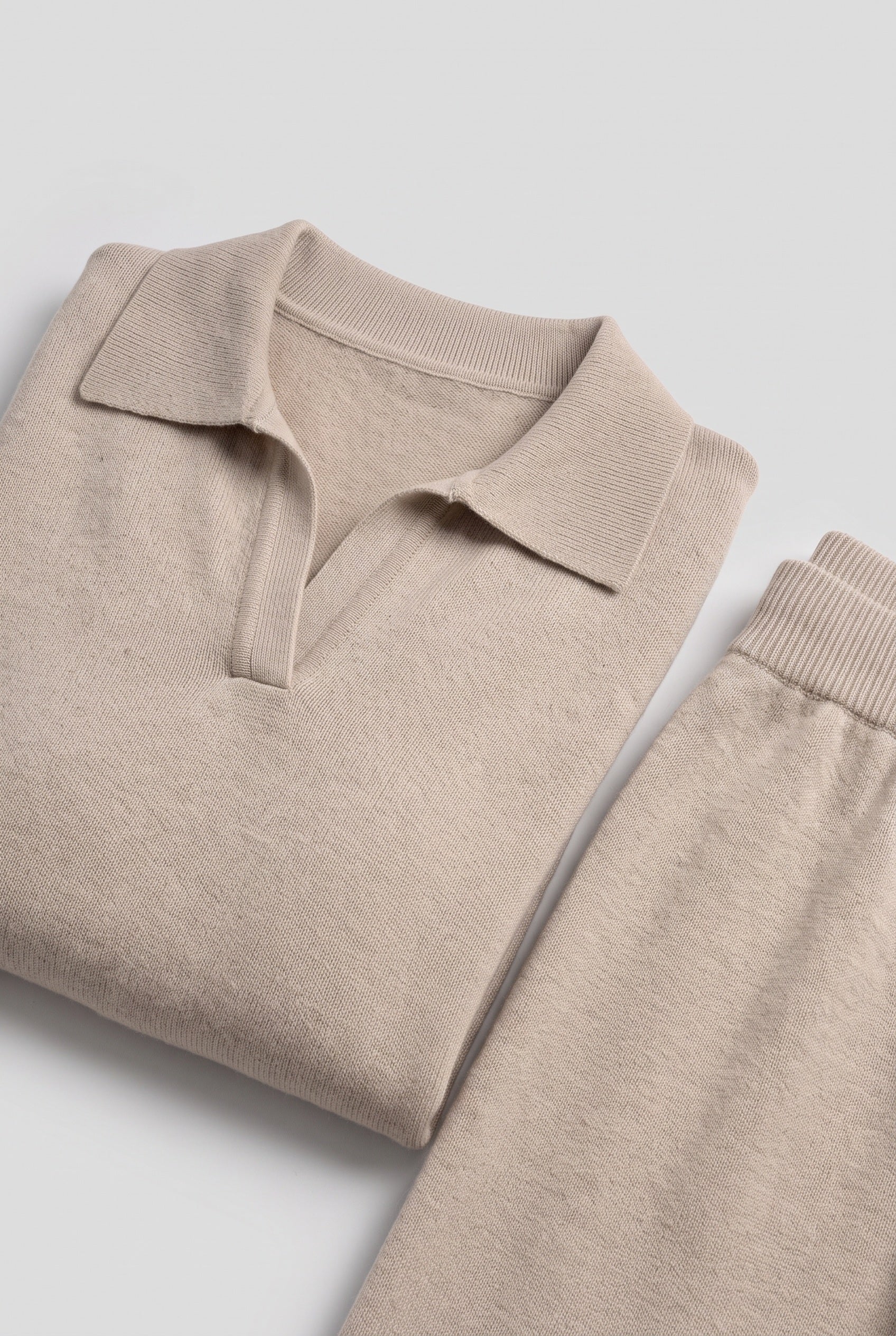 Women's Loungewear Set | Polo Knit Wide Leg - 24