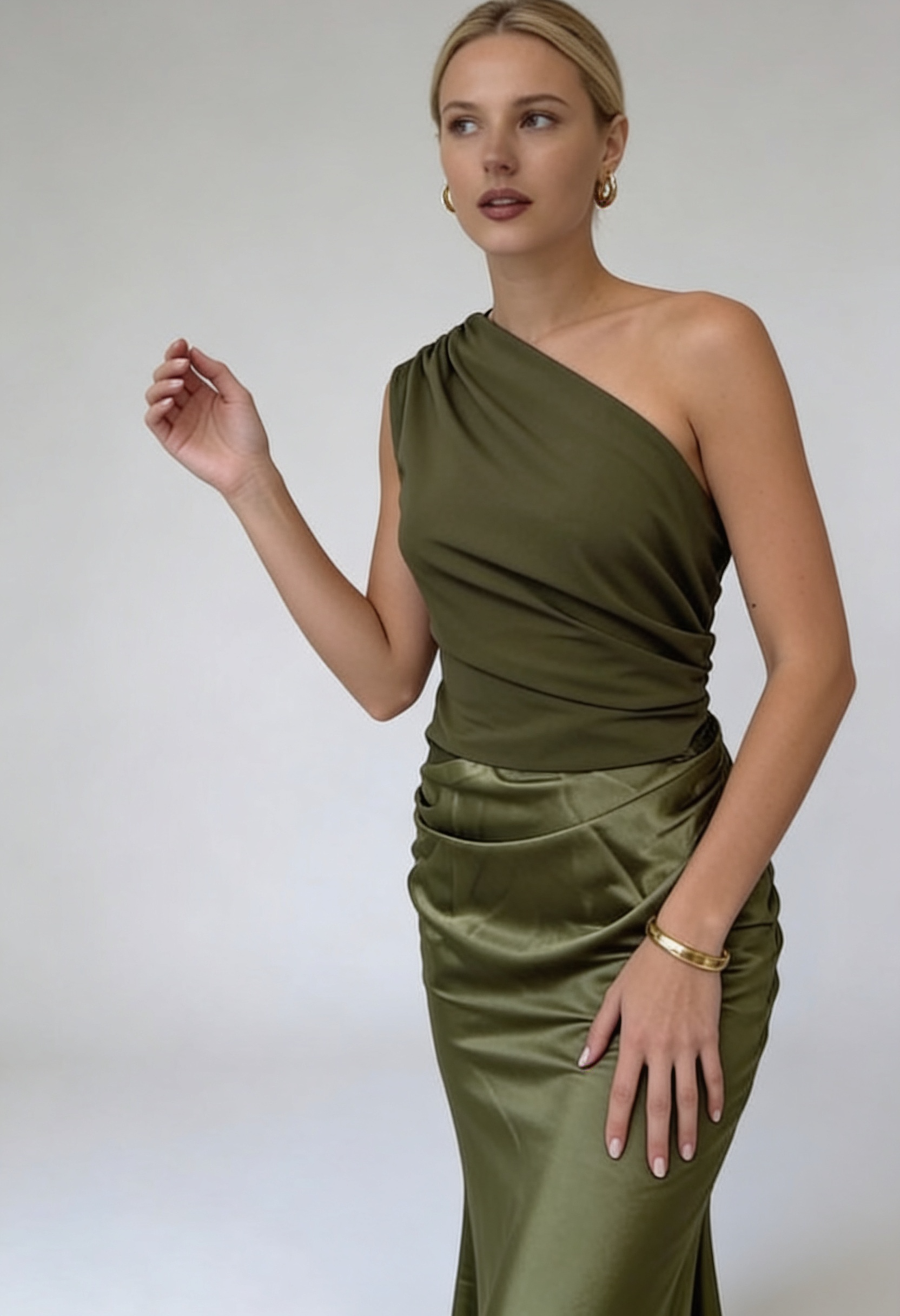 Women’s One Shoulder Bridesmaid Dress | Maxi - 4