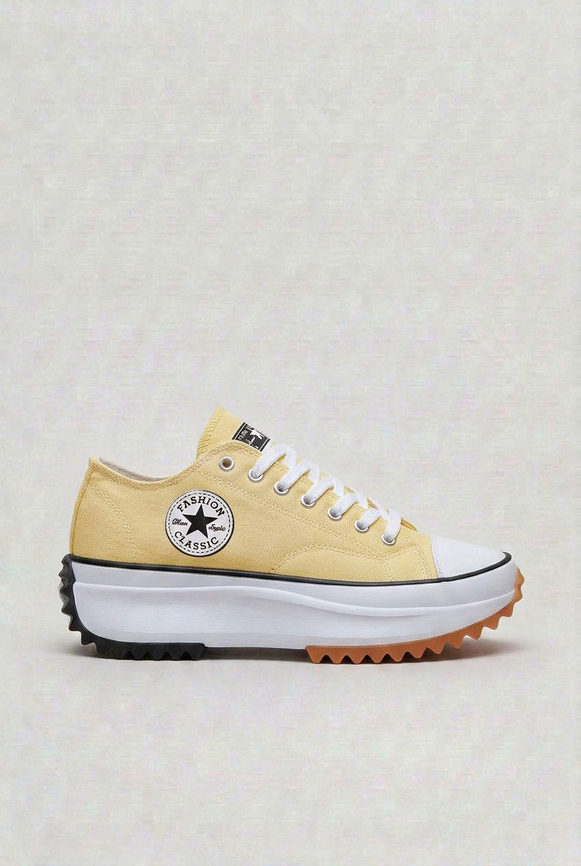 Women’s Platform Casual Sneakers | Lace up - 7