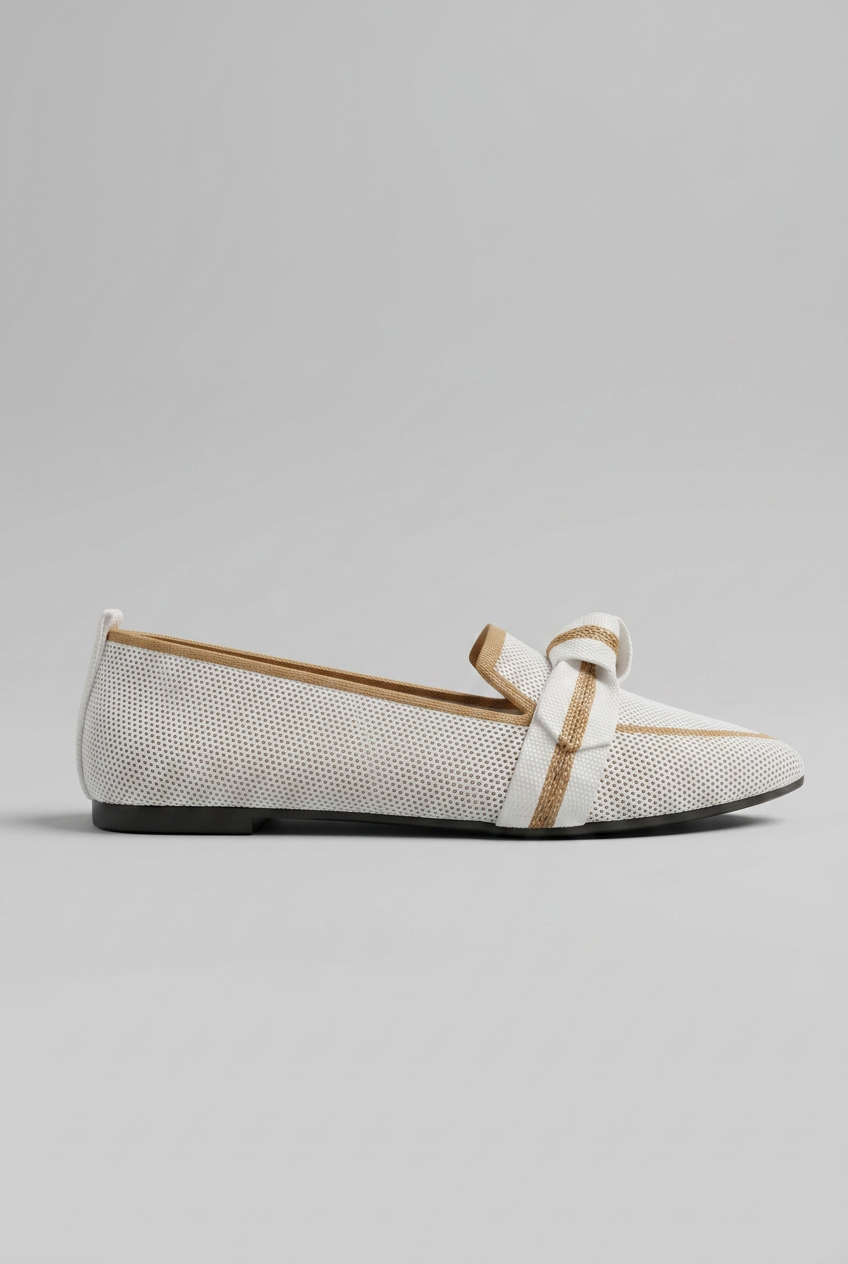 Women’s Pointed Toe Slip On Loafers | Knot Design - 1