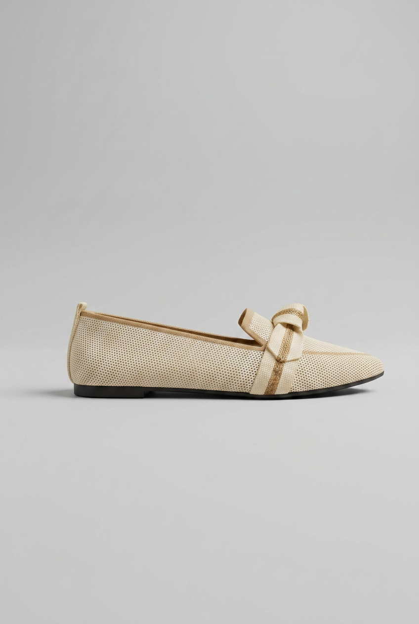 Women’s Pointed Toe Slip On Loafers | Knot Design - 7