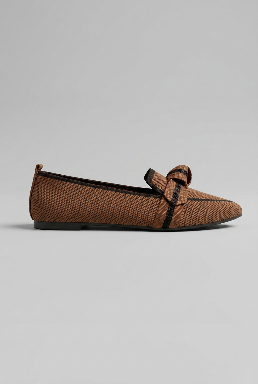 Women’s Pointed Toe Slip On Loafers | Knot Design - 8