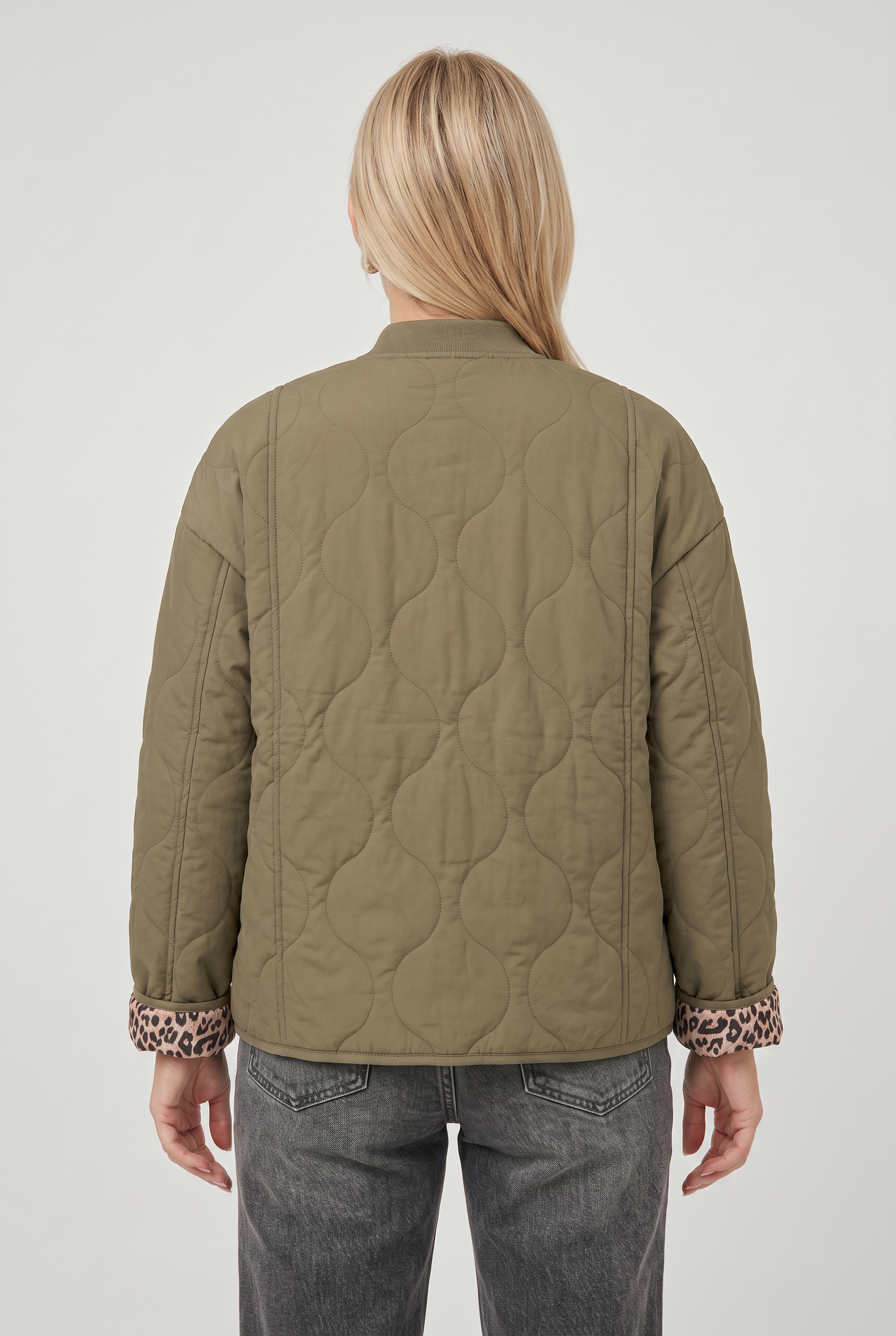 Women's Quilted Coat | Button Down-2
