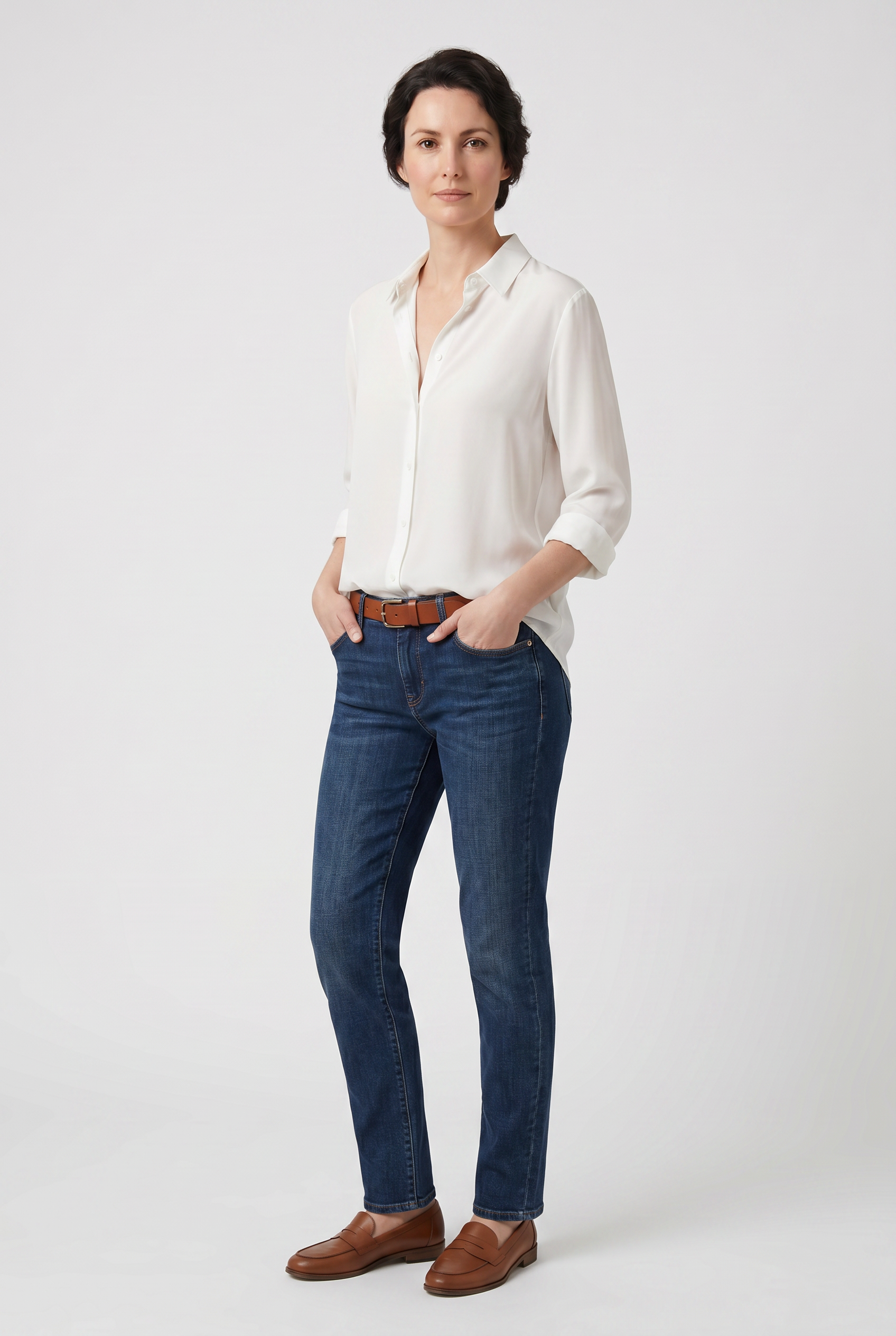 Women's Shirt | V Neck Button Front Design-5