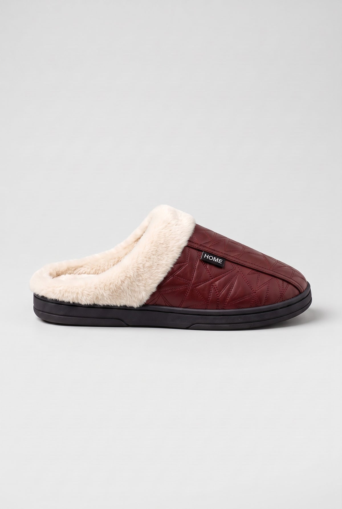 Women's Slippers | Faux Fur Mule - Red