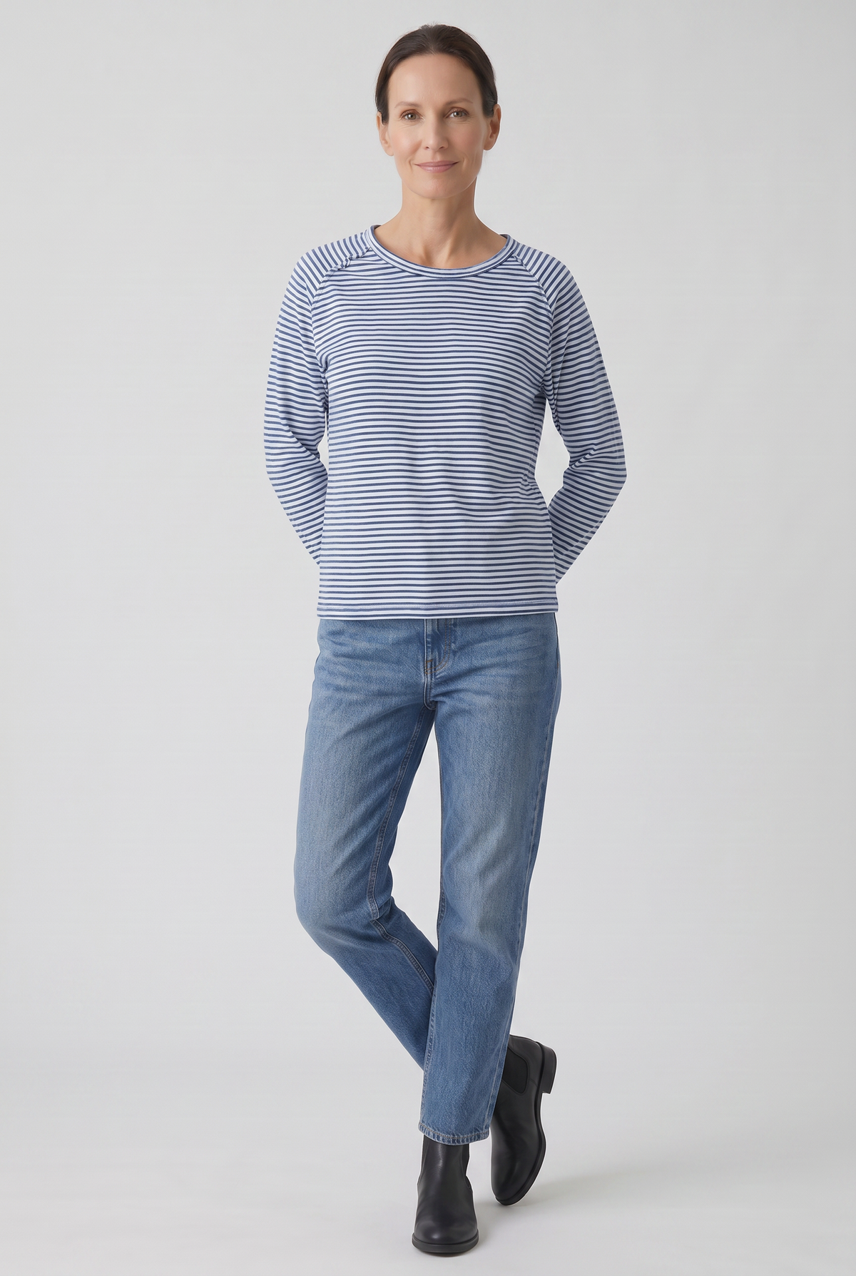 Women's Striped Long Sleeves Top | Casual-7