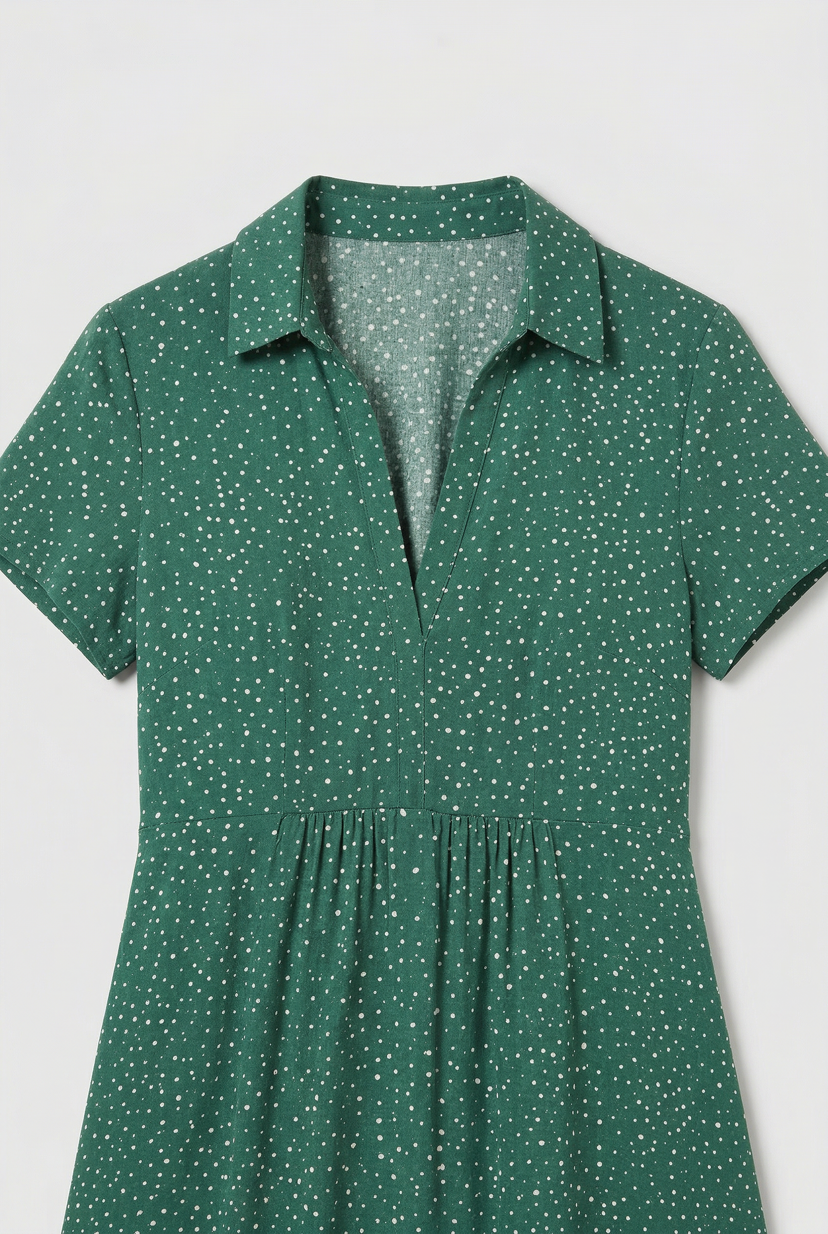 Women’s Summer Dress | Collared Split Neck Midi - 3