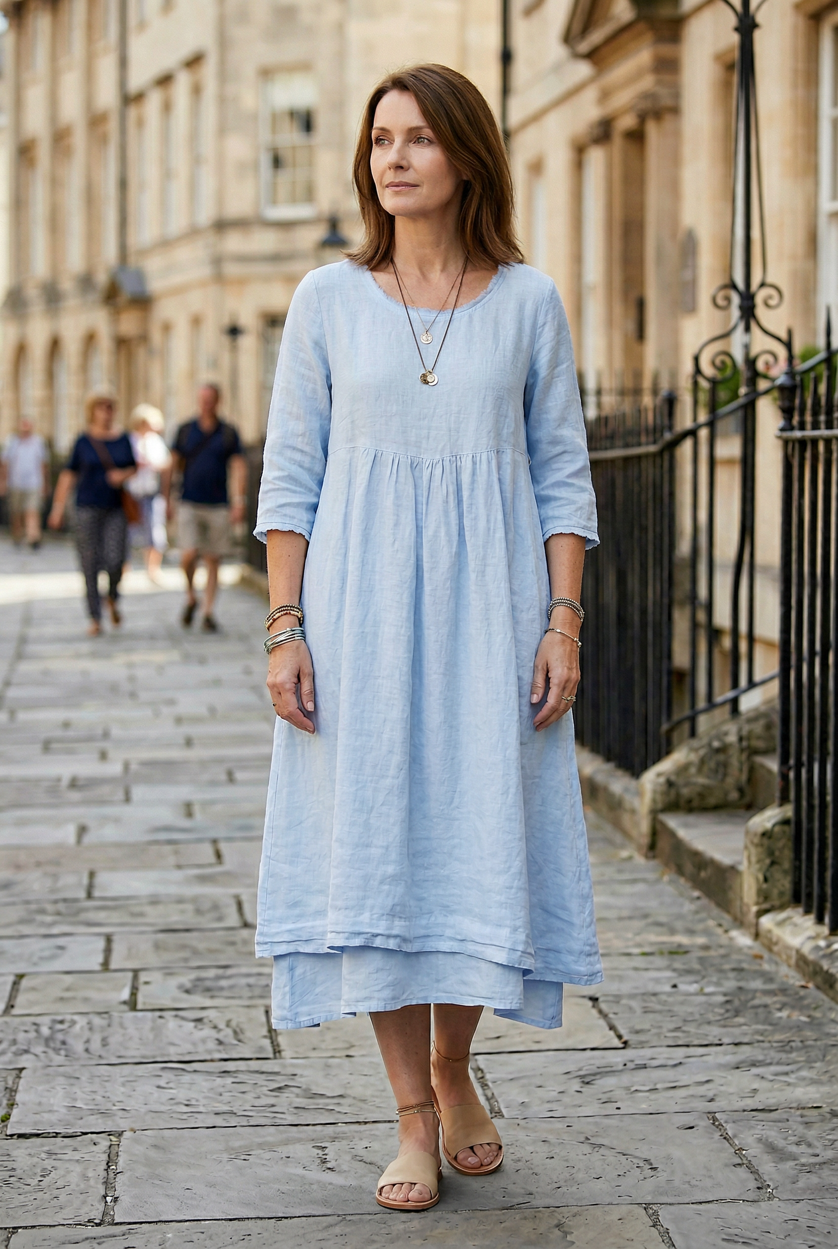 Women’s Summer Dress | Midi Long Sleeve - 7