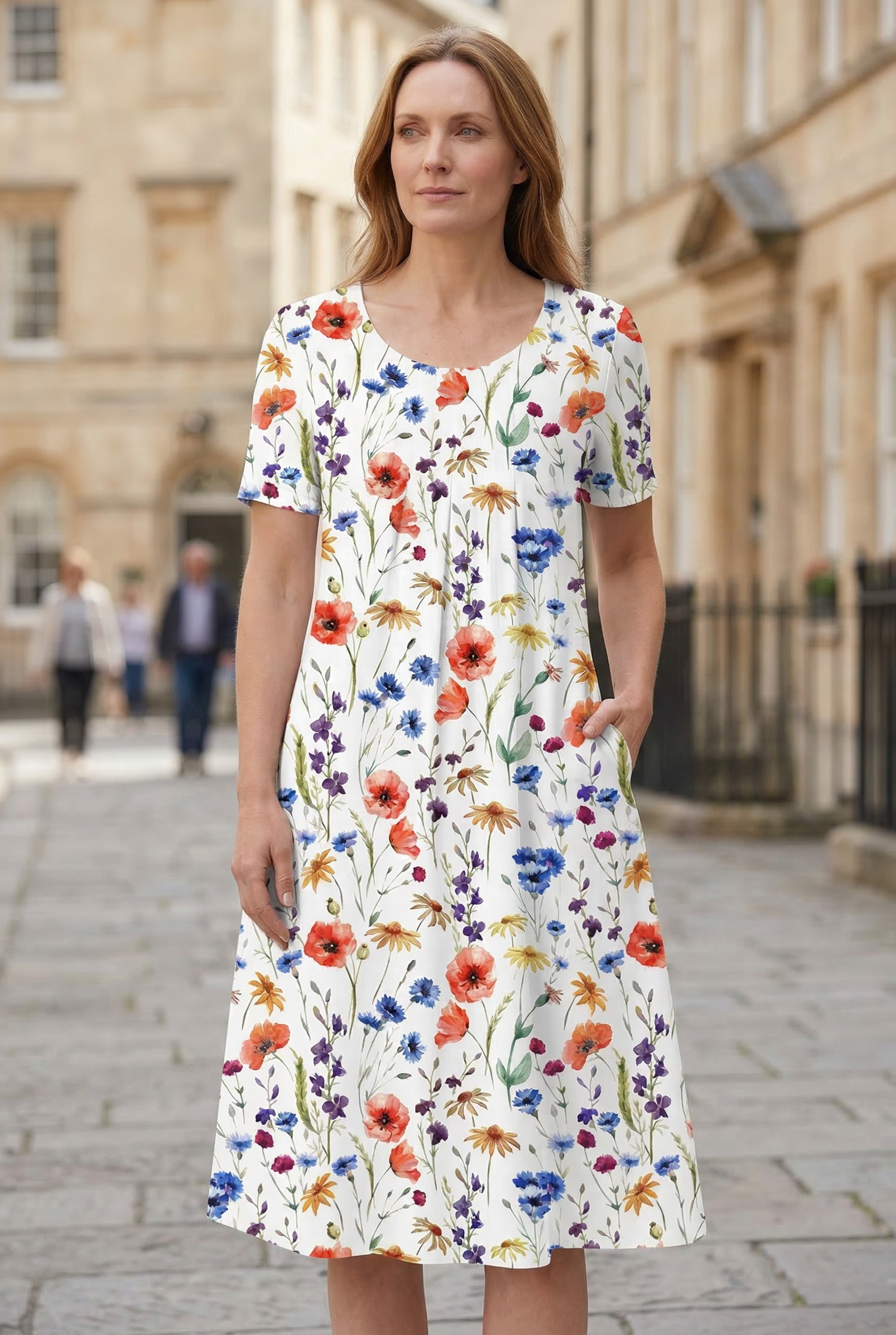 Women’s Summer Dress | Midi with Print - 4