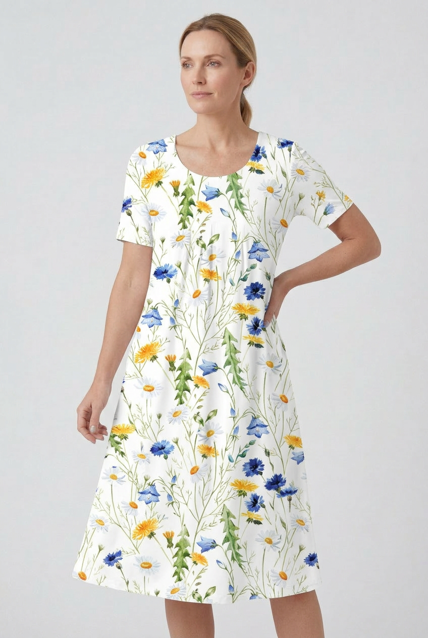 Women’s Summer Dress | Midi with Print - 5