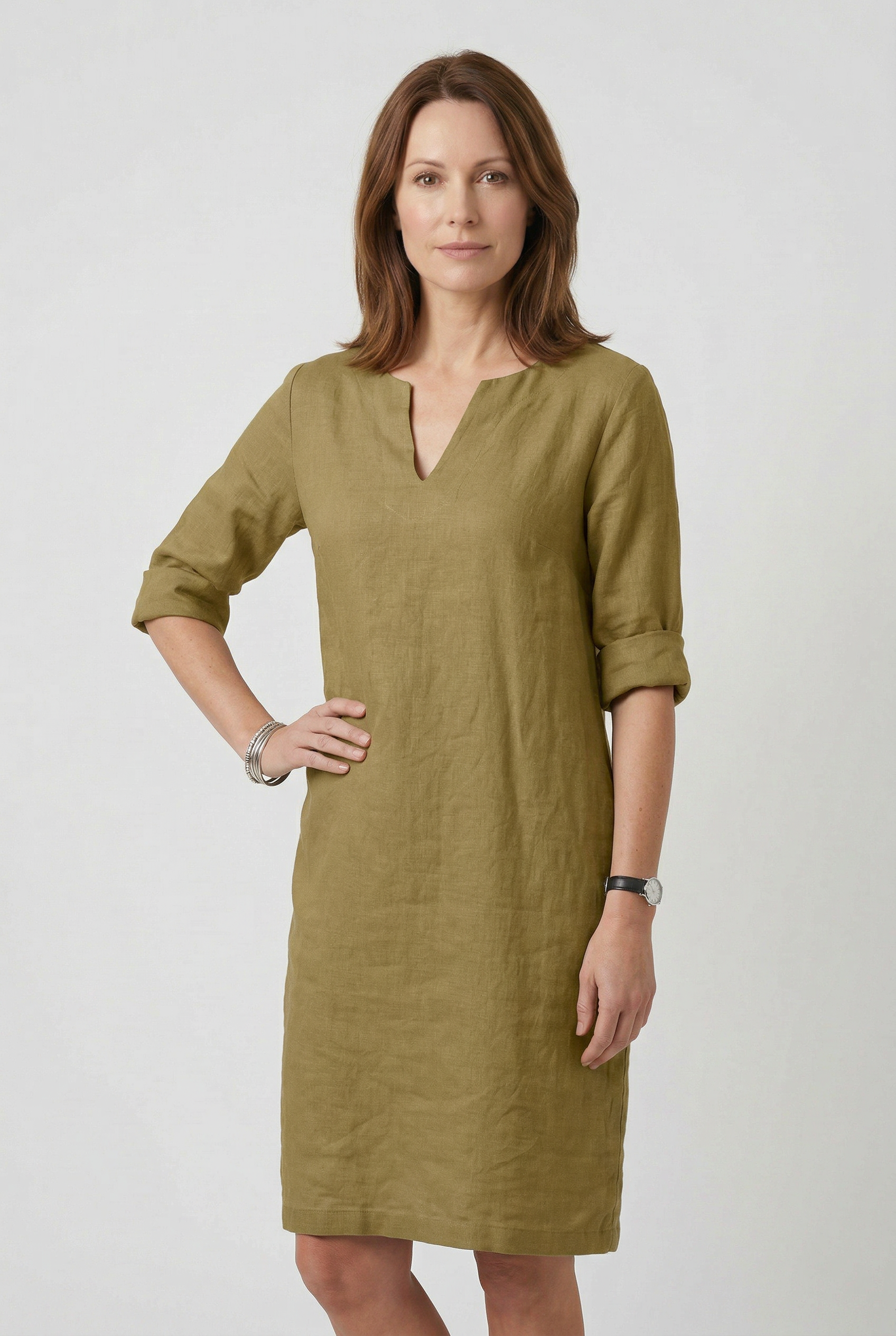 Women’s Summer Dresses | V Neck Midi - 6