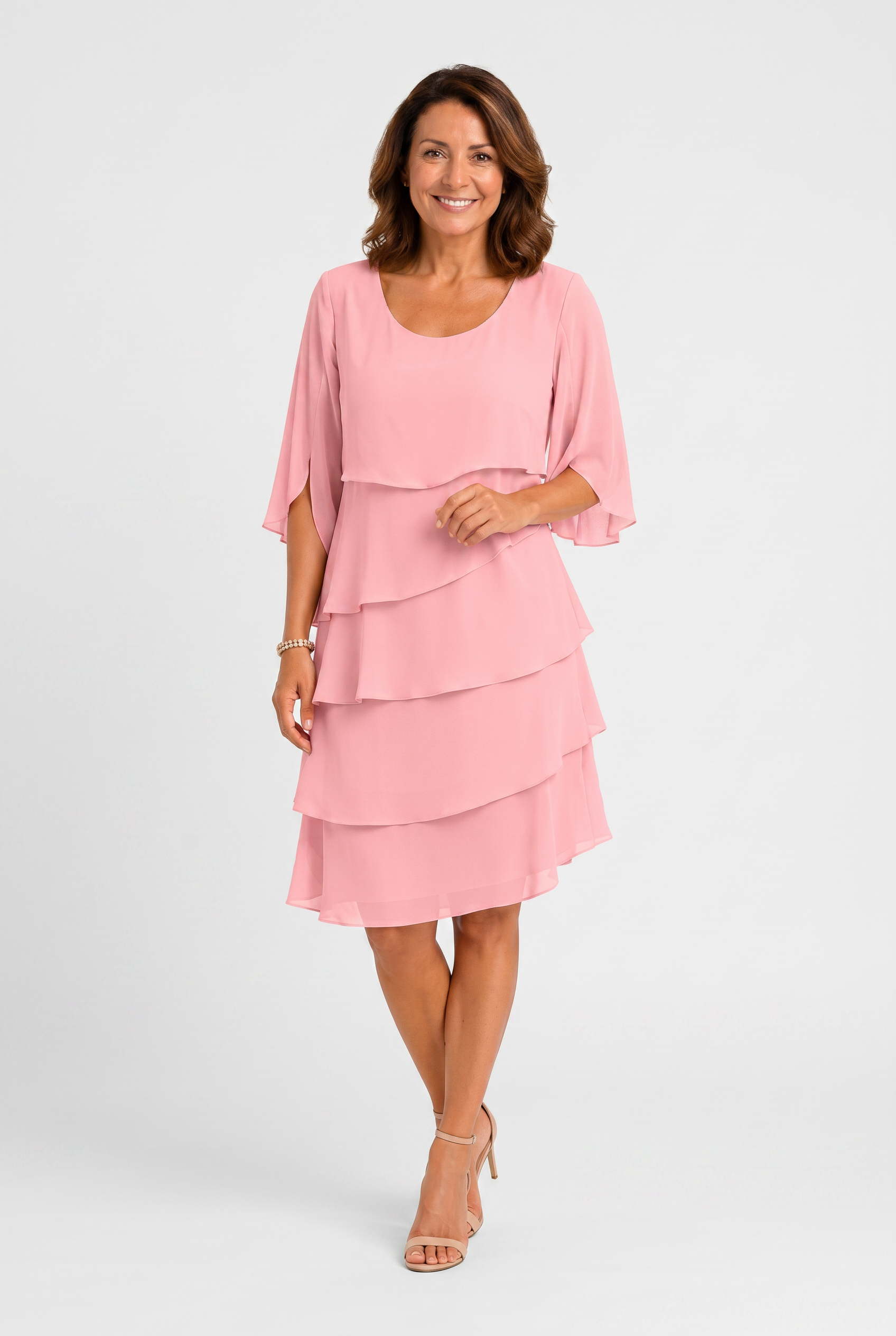 Women's Summer Layered Wedding Guest Dress | Mini-7