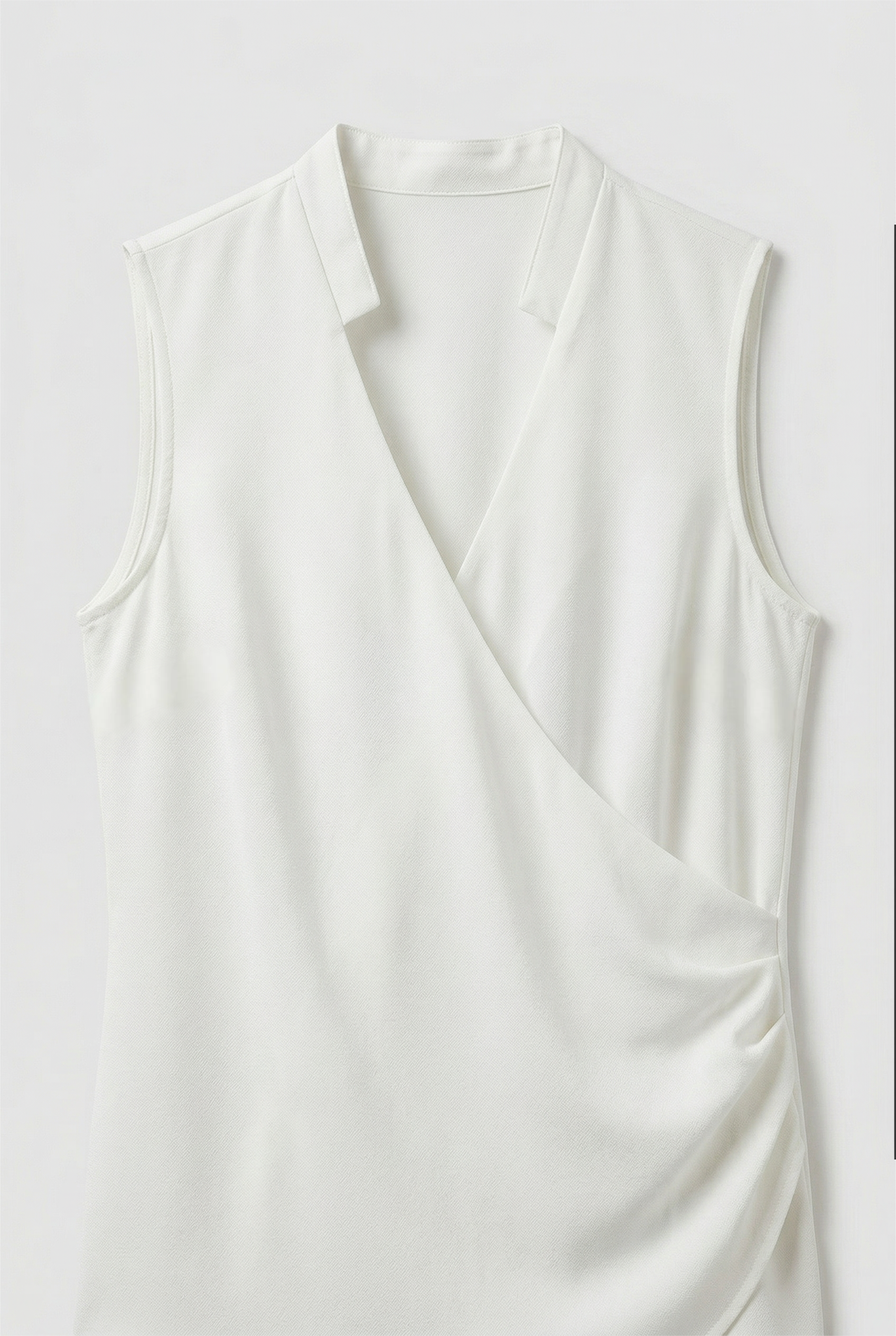 Women’s Summer Top | Sleeveless Wrap V Neck - 11