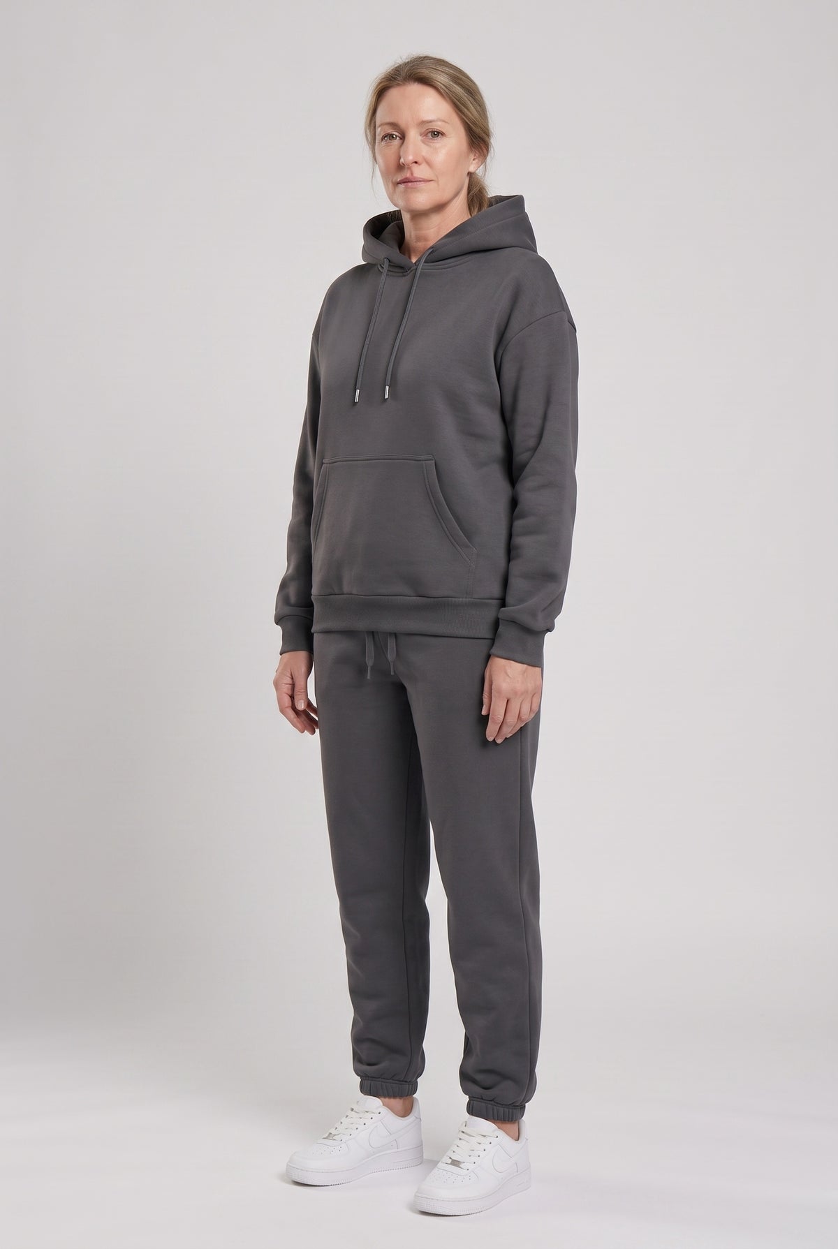 Women's Tracksuit | Hooded Jogger Set - Dark Grey