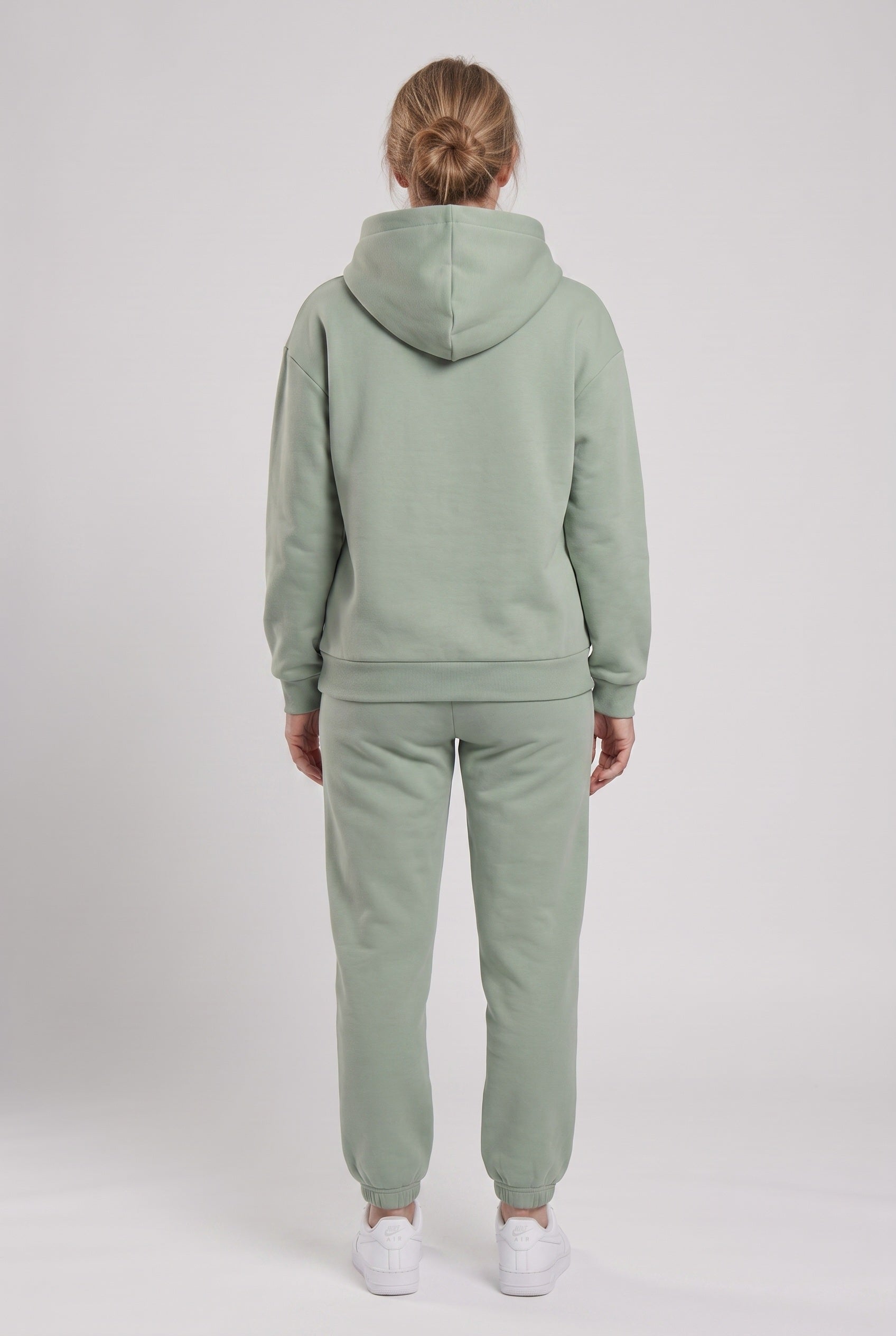 Women's Tracksuit | Hooded Jogger Set - Green back
