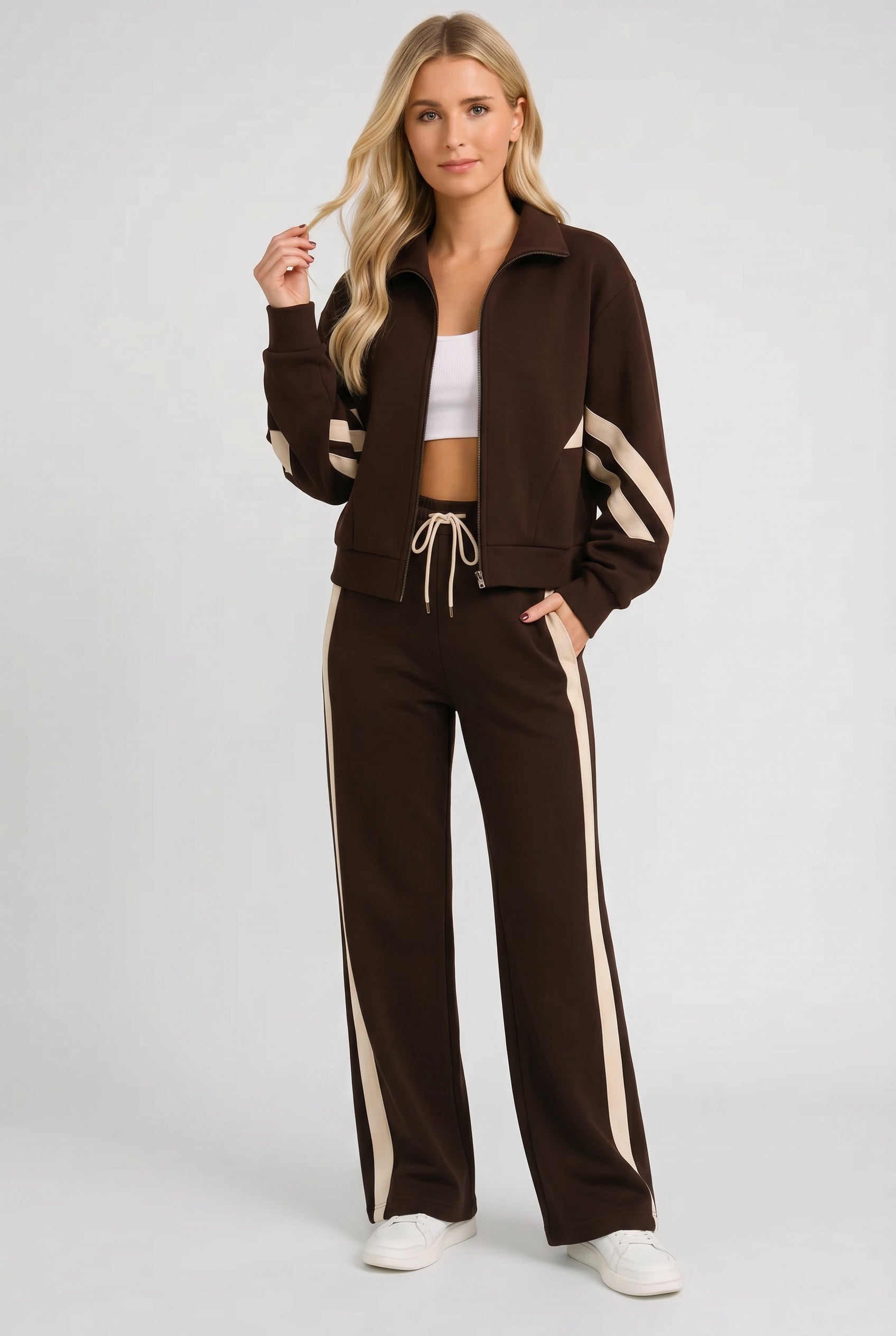 Women’s Tracksuit | Two Piece Zip Front - 1