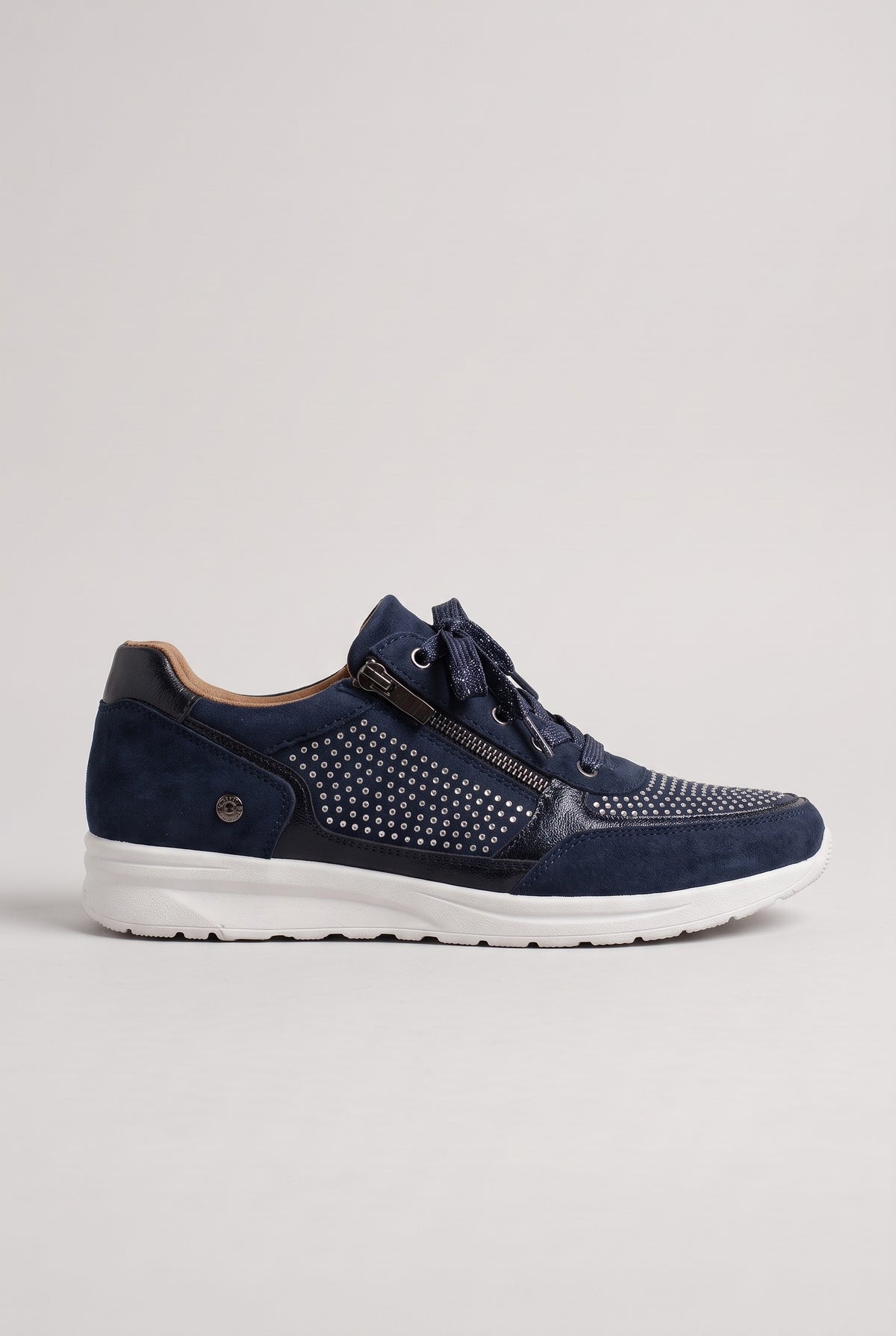 Women's Trainers | Embellished Side-Zip - Blue