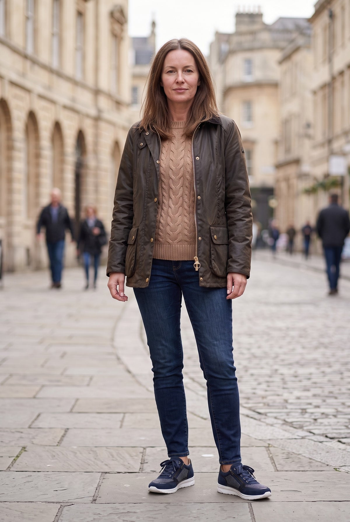 Women's Trainers | Embellished Side-Zip - Blue lifestyle