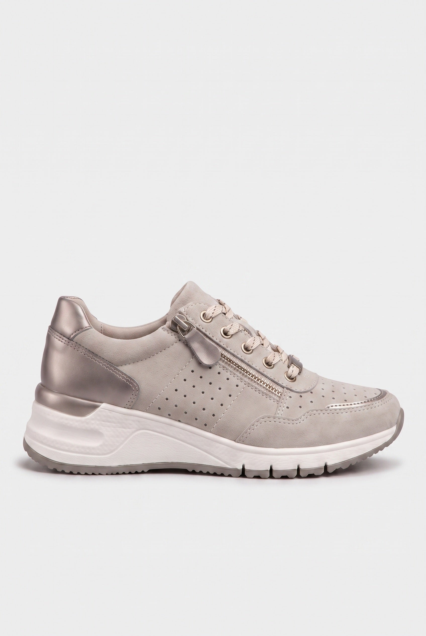 Women's Trainers | Wedge Zip Elastic Lace - 25