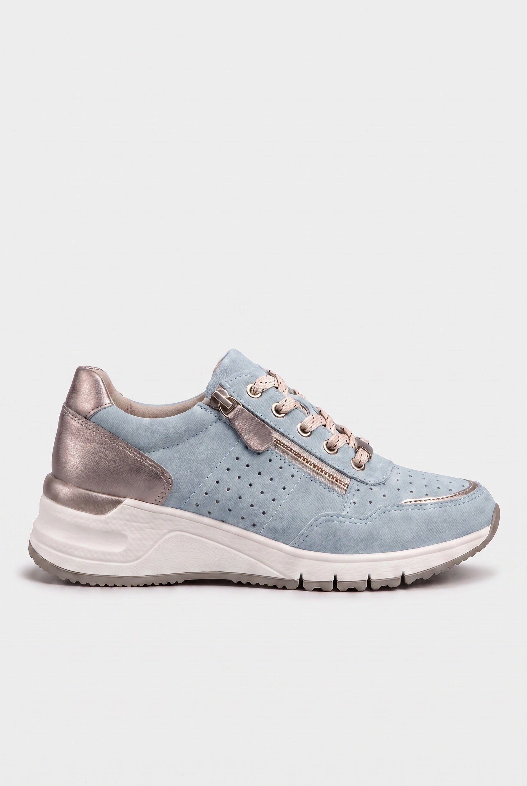 Women's Trainers | Wedge Zip Elastic Lace - 26