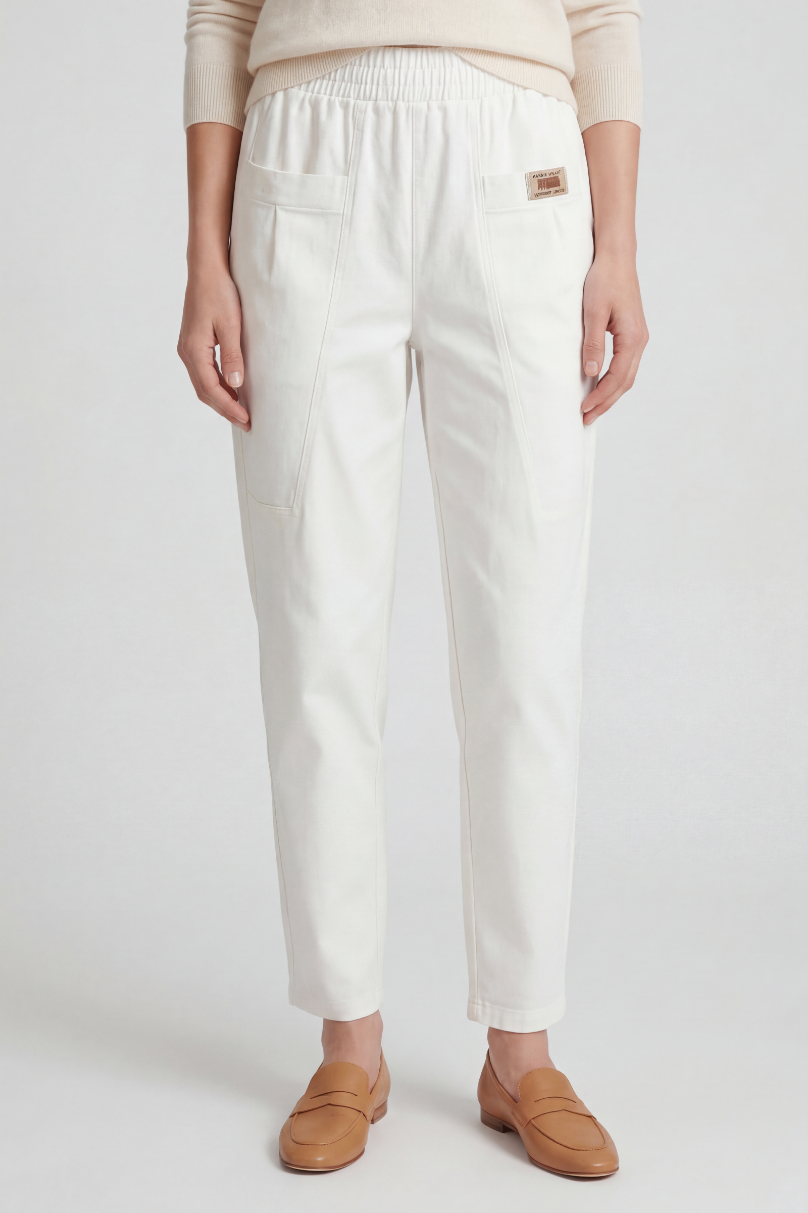 Women’s Trousers | Straight Leg with Elasticated Waist - 1