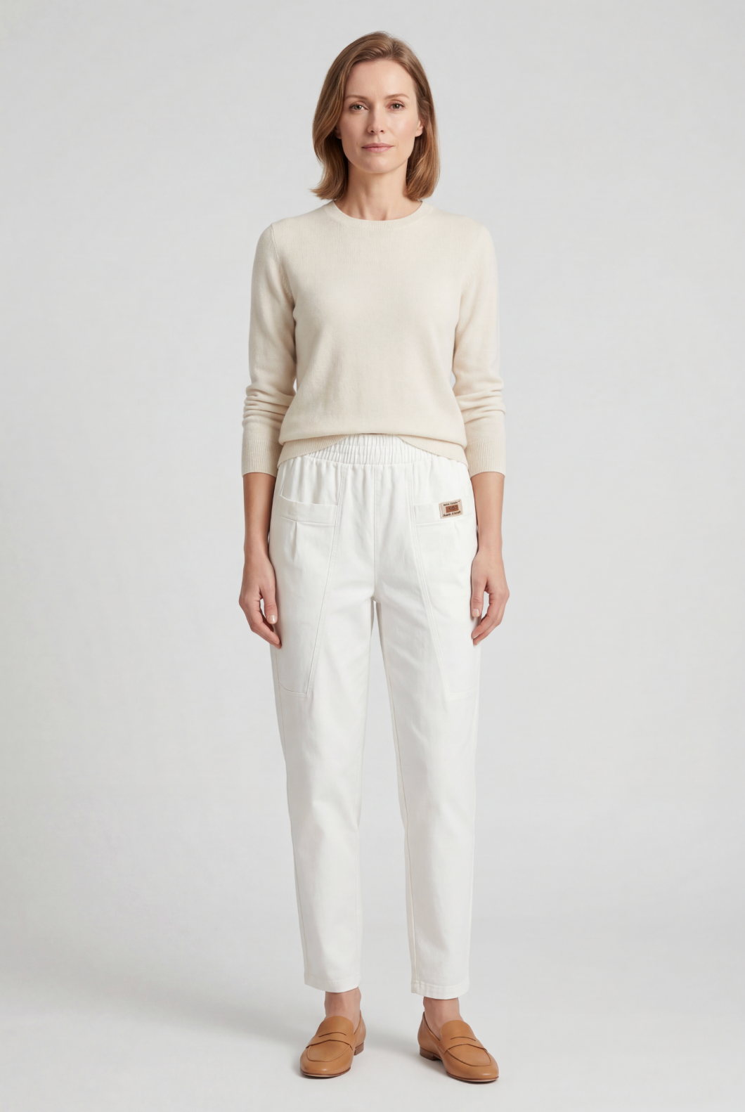 Women’s Trousers | Straight Leg with Elasticated Waist - 2