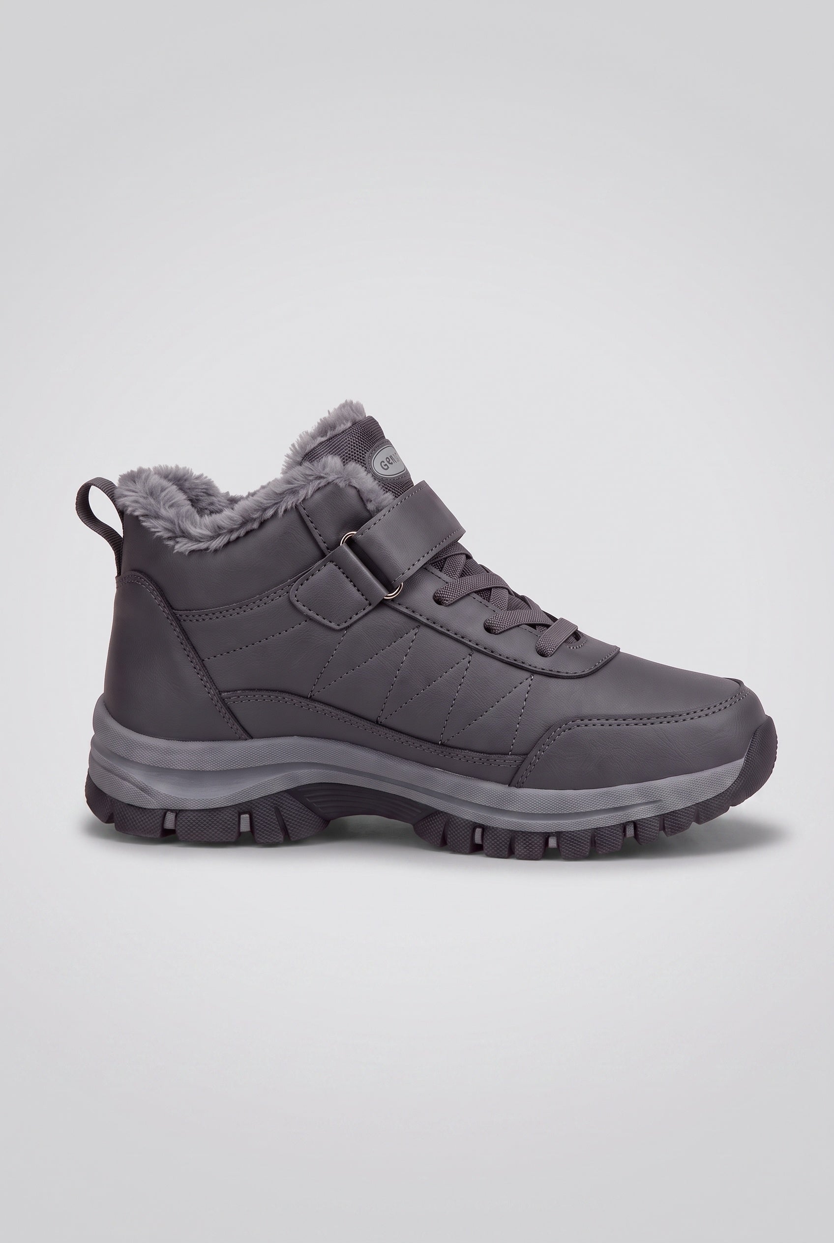 Women's Walking Boots | Lace-Up with Adjustable Strap - Grey