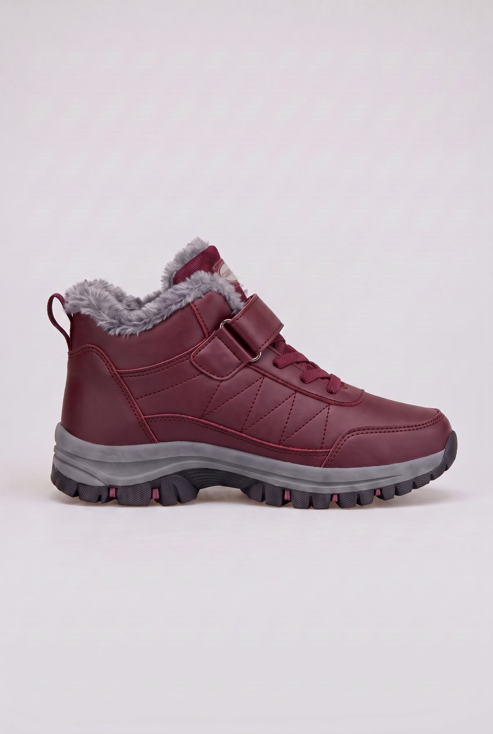 Women's Walking Boots | Lace-Up with Adjustable Strap - Red