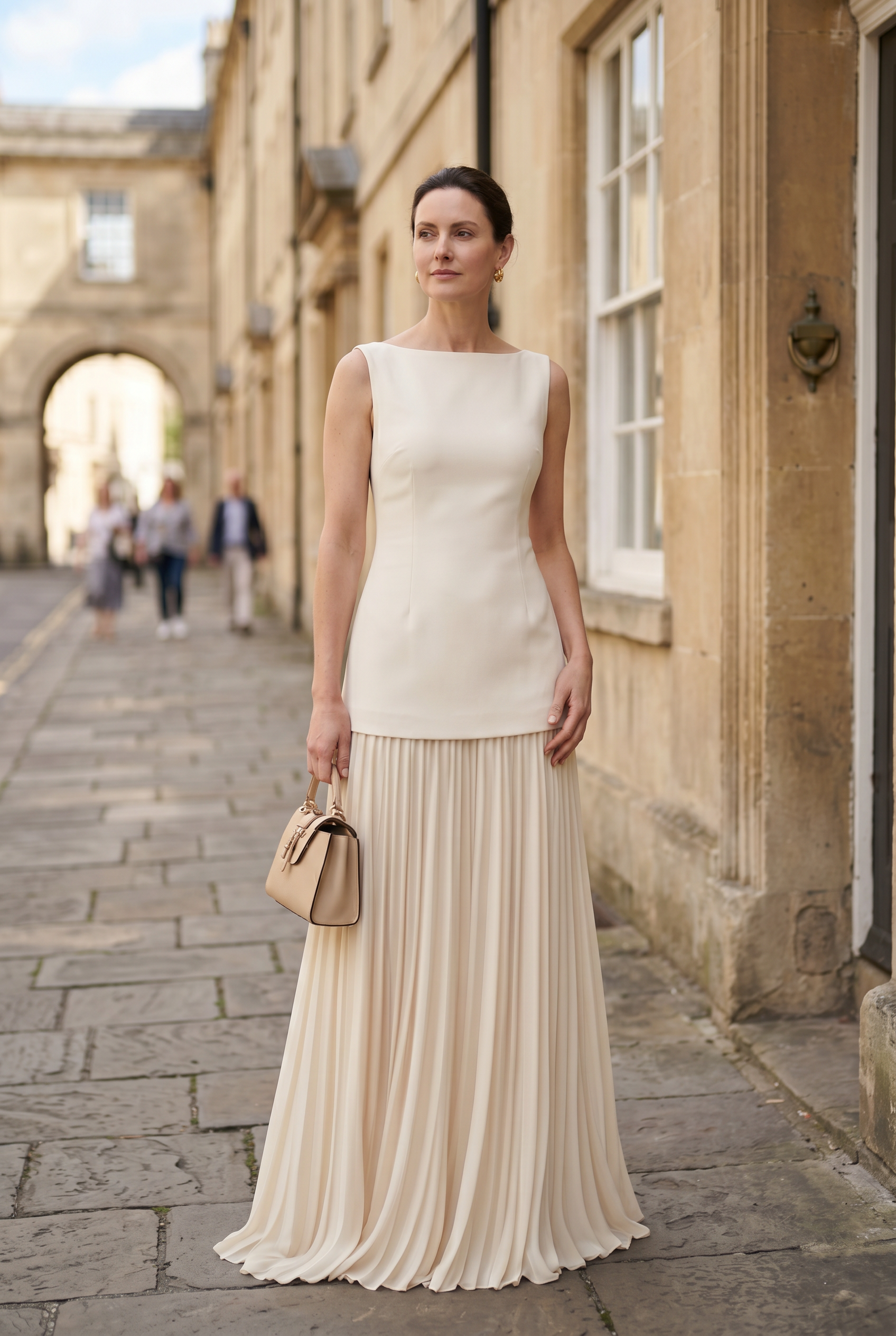 Women’s Wedding Guest Dress | Pleated Maxi - 4