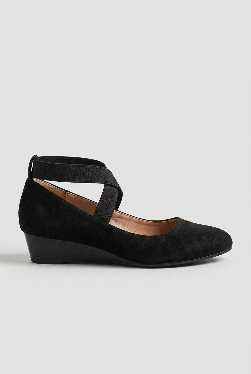 Women’s Wedge Heels | Cross-Strap Slip-On - 1