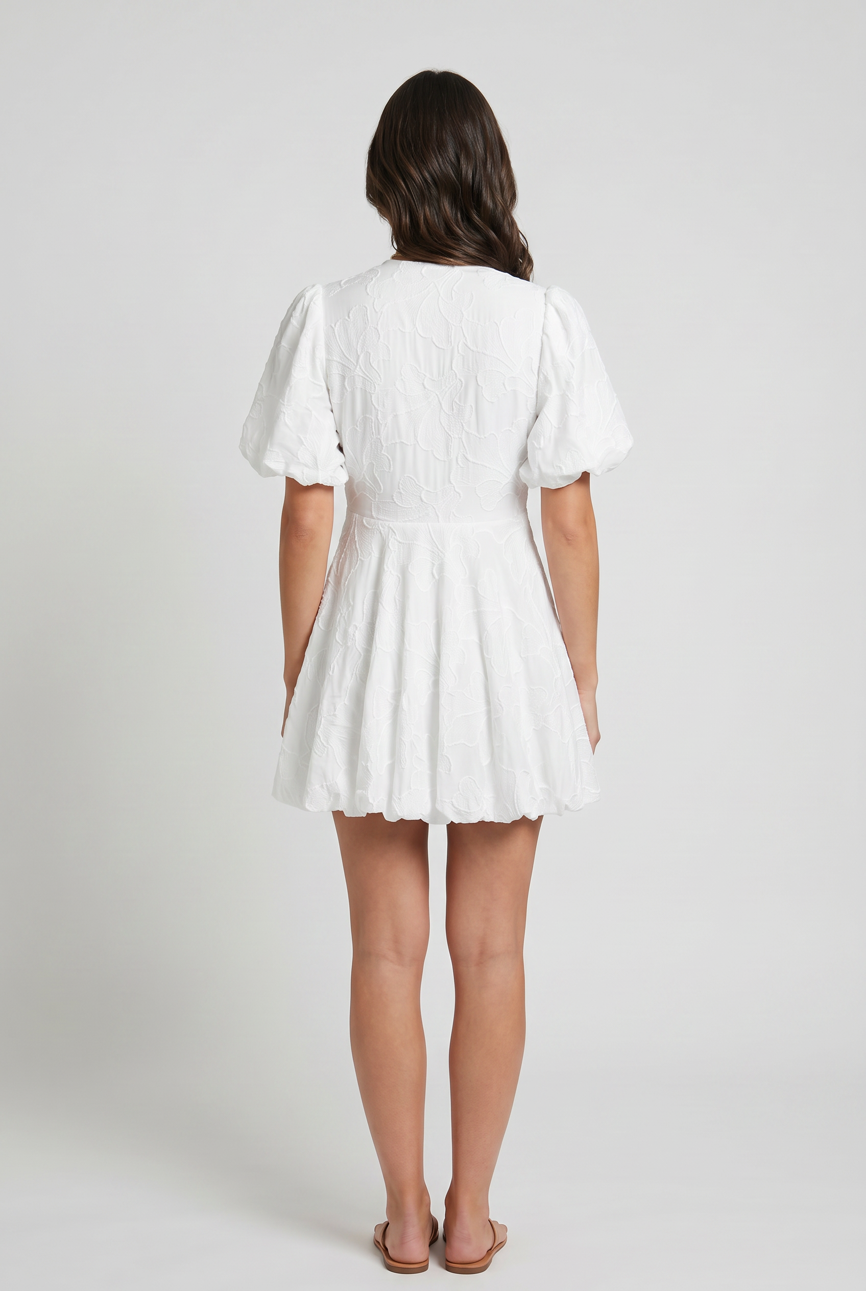 Women's White Summer Dress | Mini-2