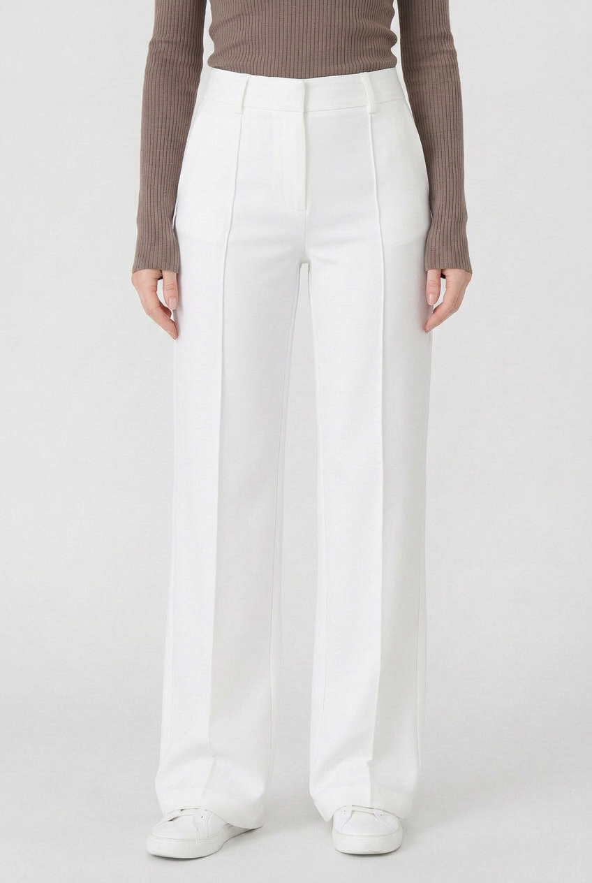 Women's Wide Leg Trousers | High Waist - 5