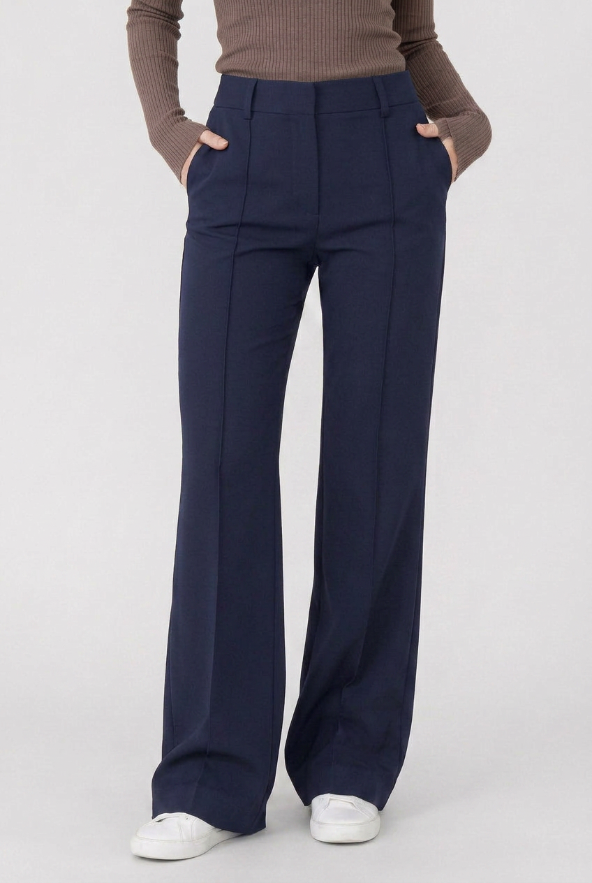 Women's Wide Leg Trousers | High Waist - 8