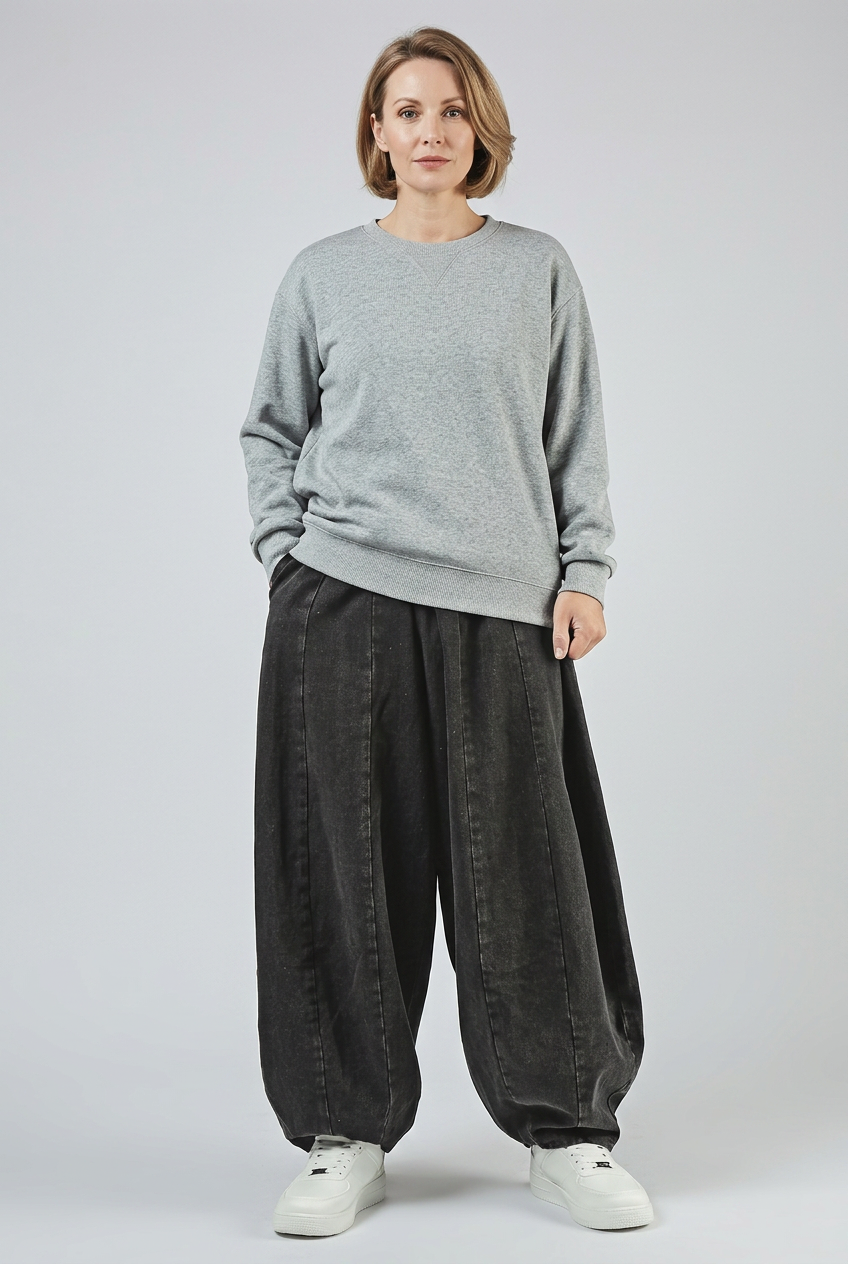 Women's Wide Leg Trousers | Relaxed Fit - 2