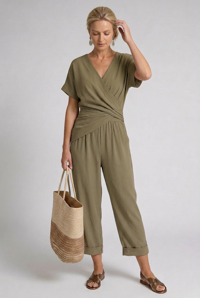 Women’s Wrap Summer Set | Casual - 4