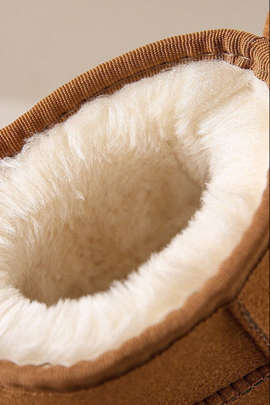 Women's Ankle Boots | Faux Fur Suede-Look - 10