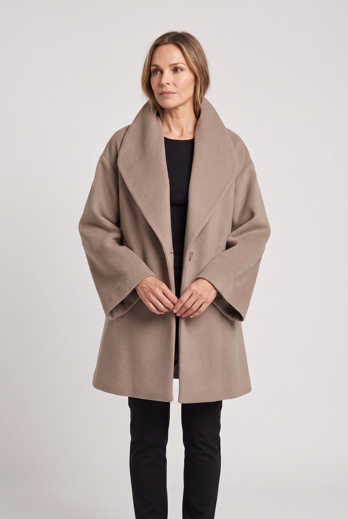 Women's Coat | Oversized Shawl Collar